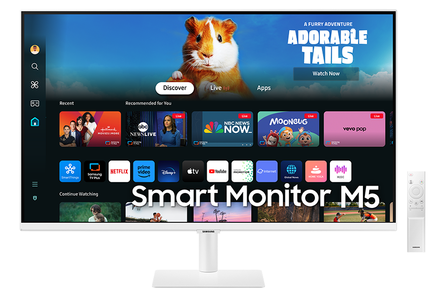 2024 스마트모니터 M5 M50D 화이트 (80.1 cm) 대표 이미지 정면