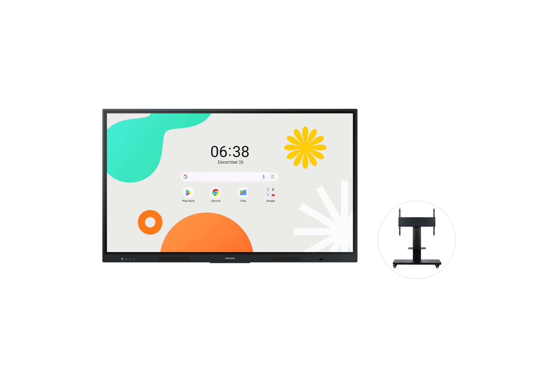  안드로이드 전자칠판 WAF + 안드로이드 전자칠판 이동식 스탠드