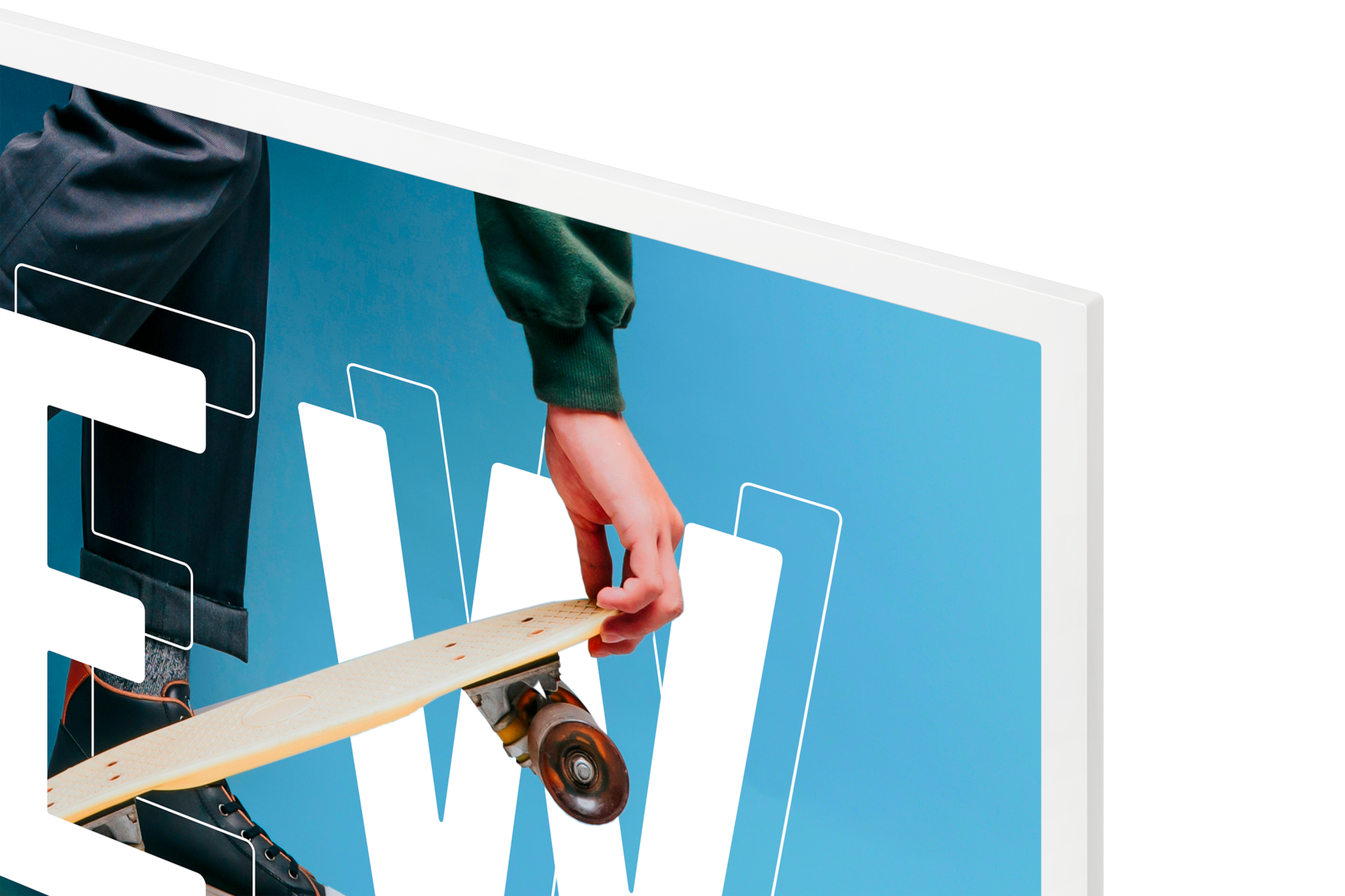 E Paper 프레임 모서리 확대