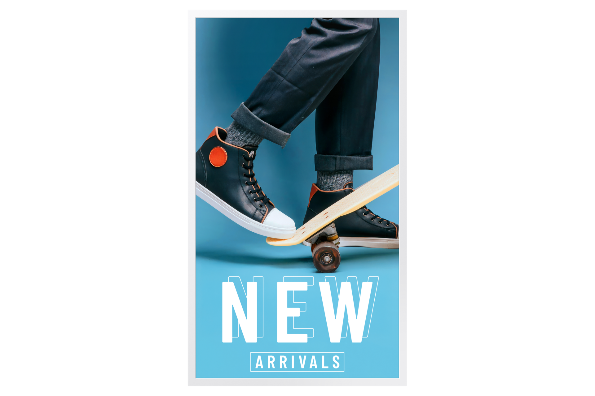 E Paper 세로 스위블상태 정면