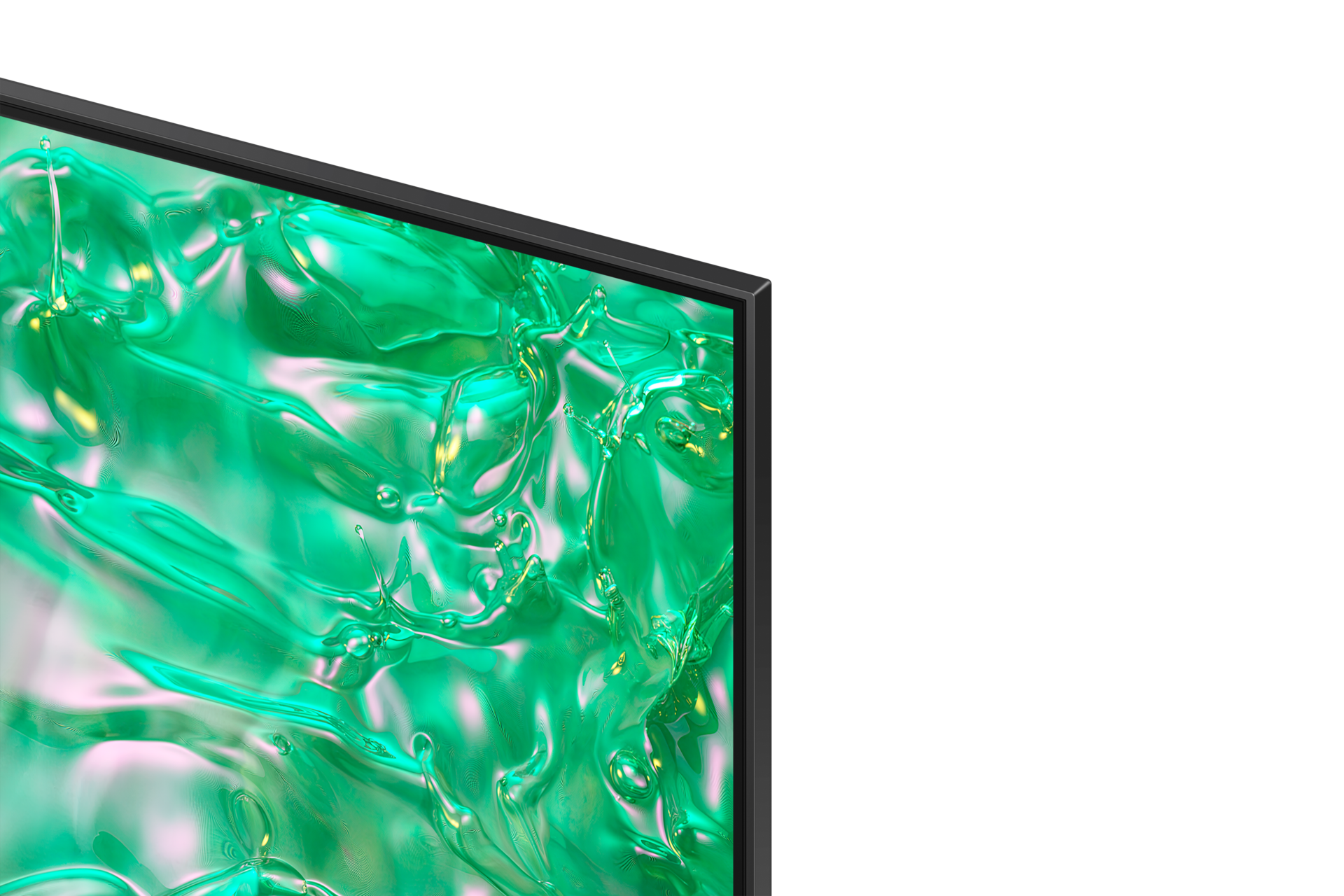 호텔 TV HU8000F 시리즈 프레임 상단 확대 