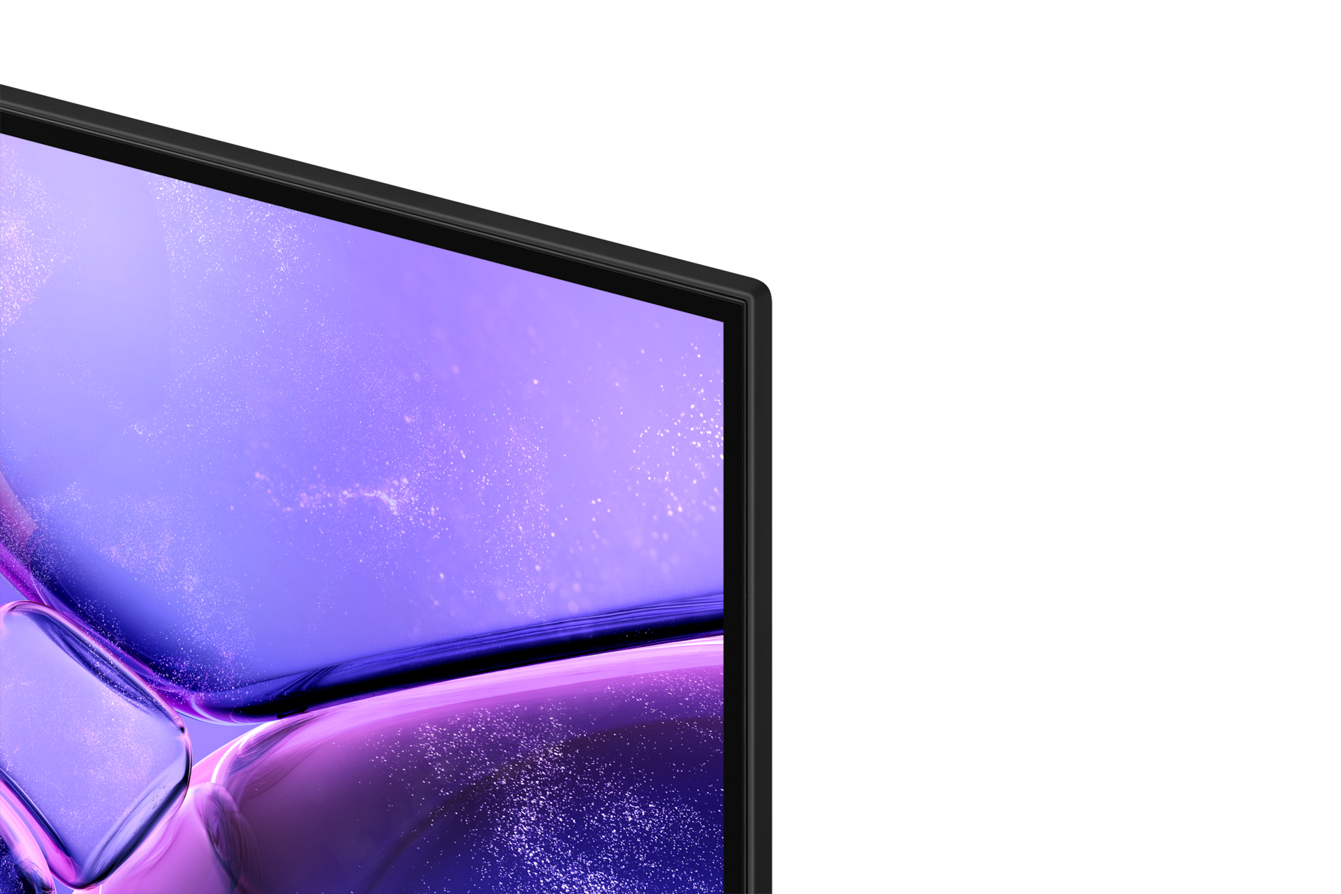 호텔 TV HU7000F 시리즈 프레임 상단 확대 