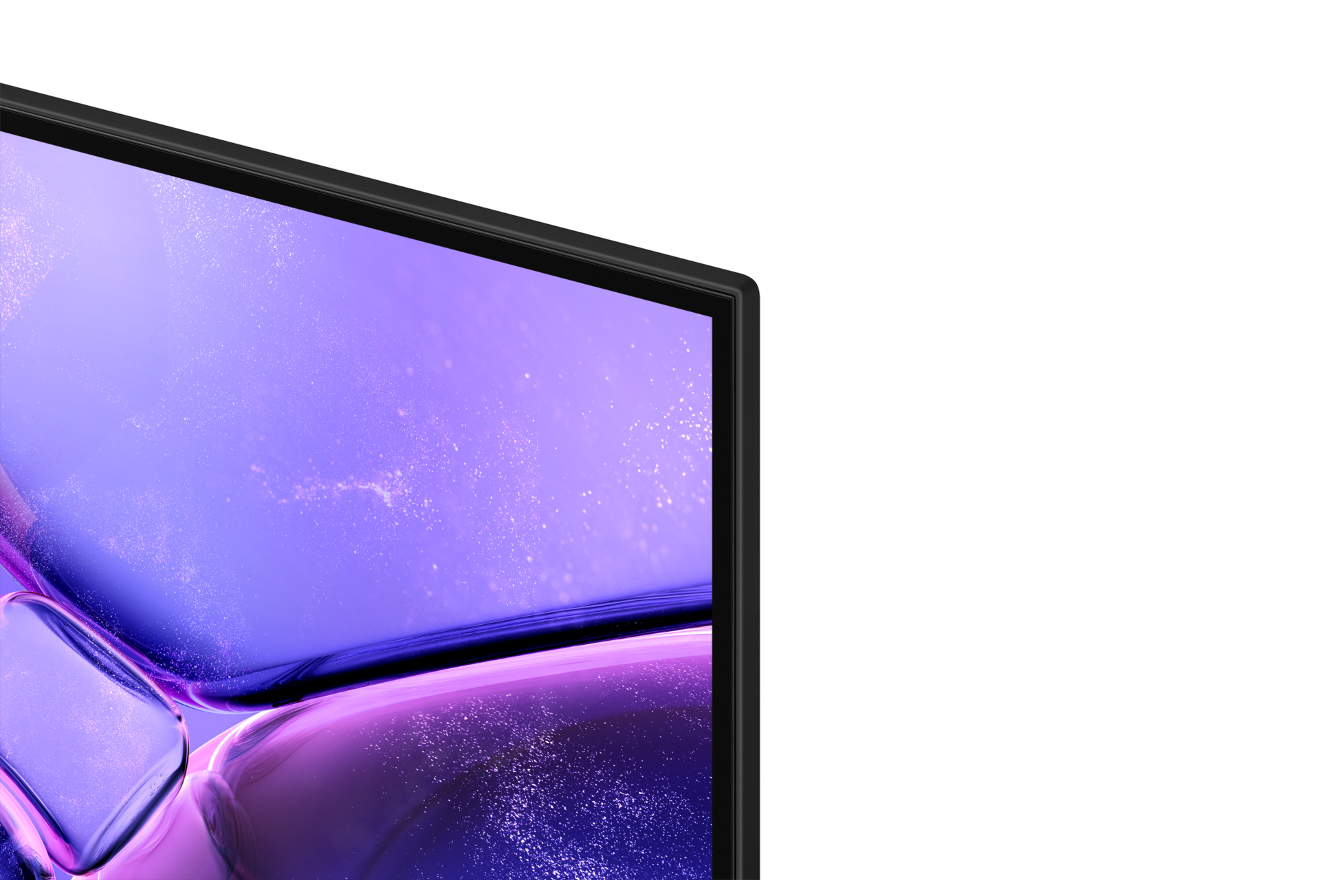 호텔 TV HU7000F 시리즈 프레임 상단 확대 