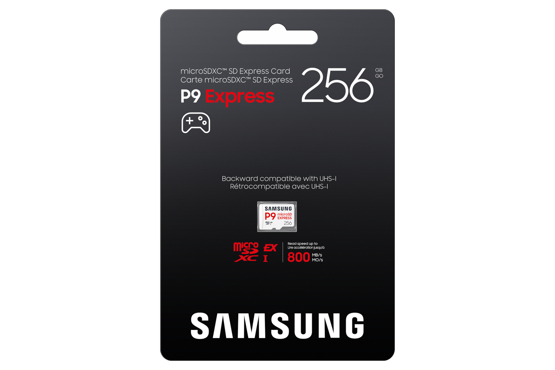 마이크로SD Express 메모리카드 P9 Express 256GB 박스 정면 이미지