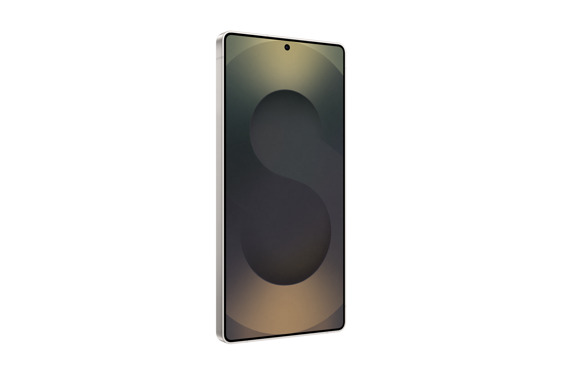 갤럭시 S25 울트라 인증중고폰 자급제  티타늄 블랙 디스플레이가 보이는 정면 좌측 45도 