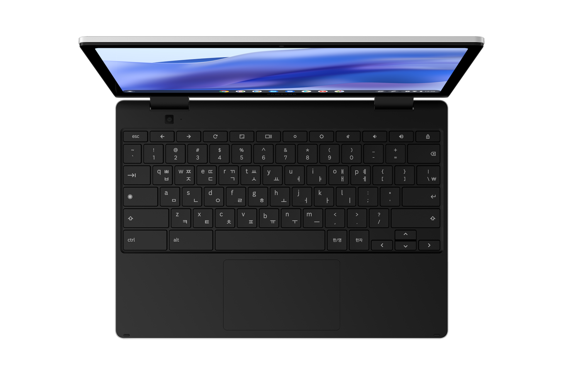 갤럭시 크롬북3 360 (31.5cm) N250 / 128GB eUFS 정면 탑뷰