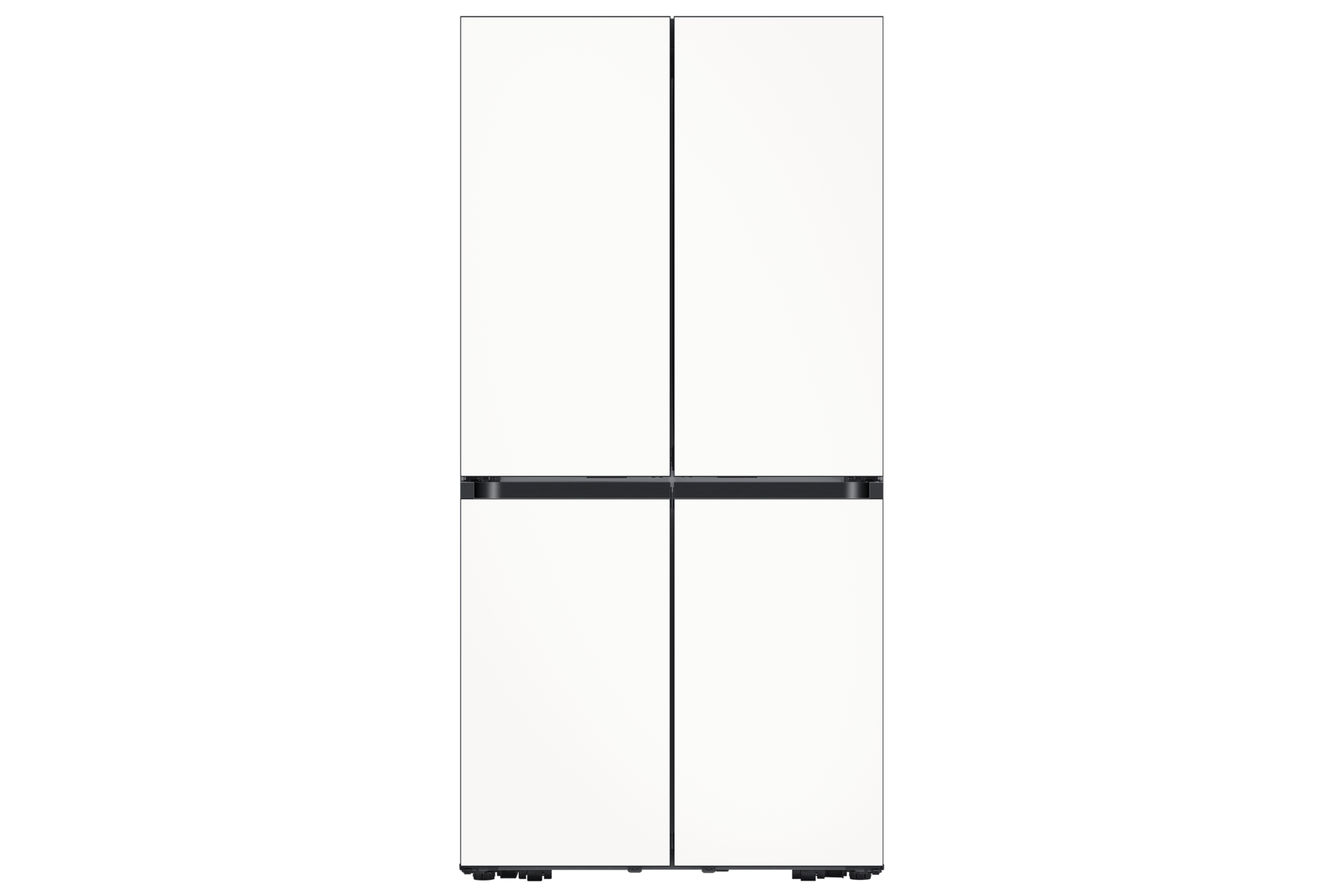 Bespoke AI 냉장고 4도어 키친핏 Max 640L 에센셜 화이트 정면