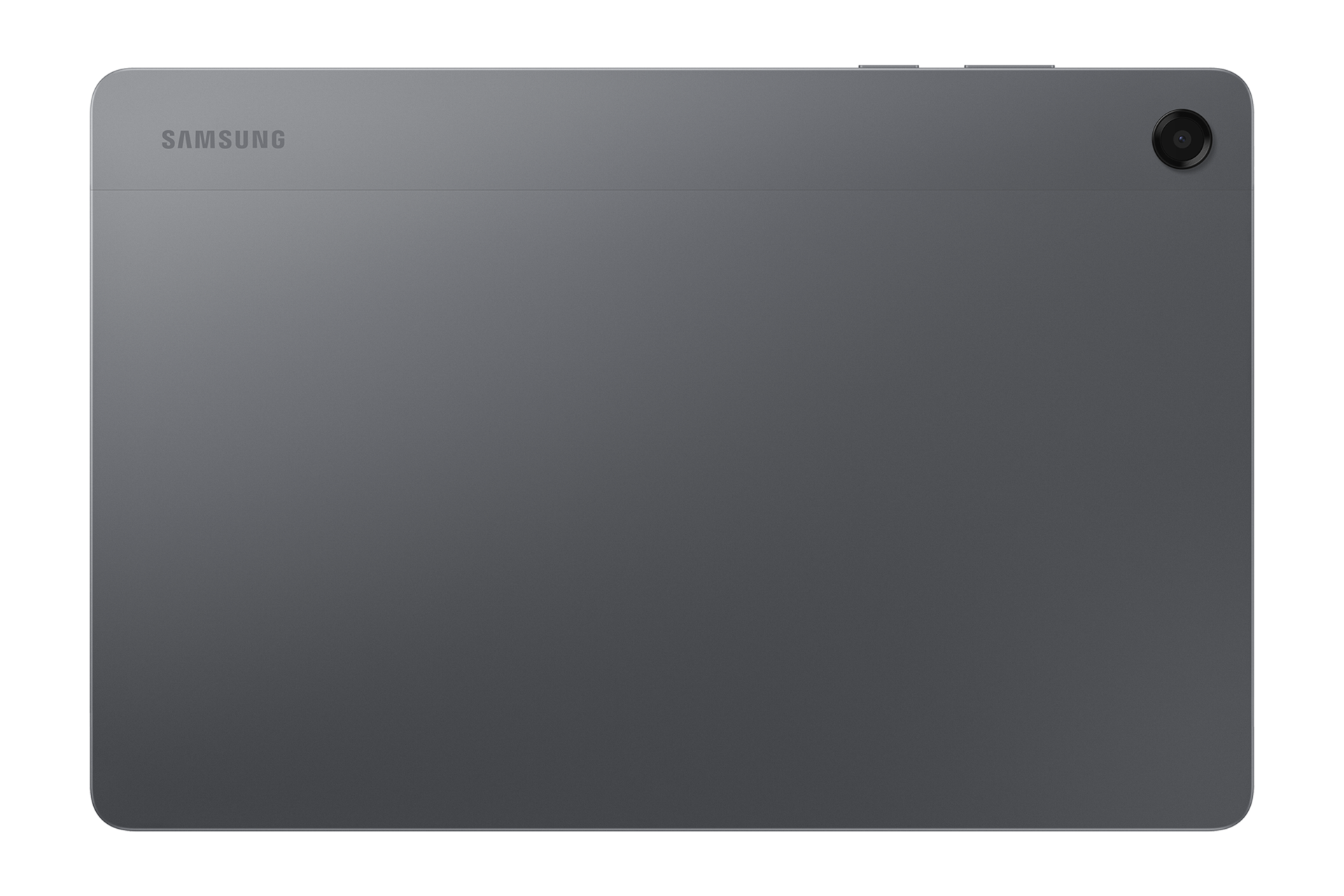 갤럭시 탭 A11+ 5G 그레이 카메라 홀이 보이는 뒷면 