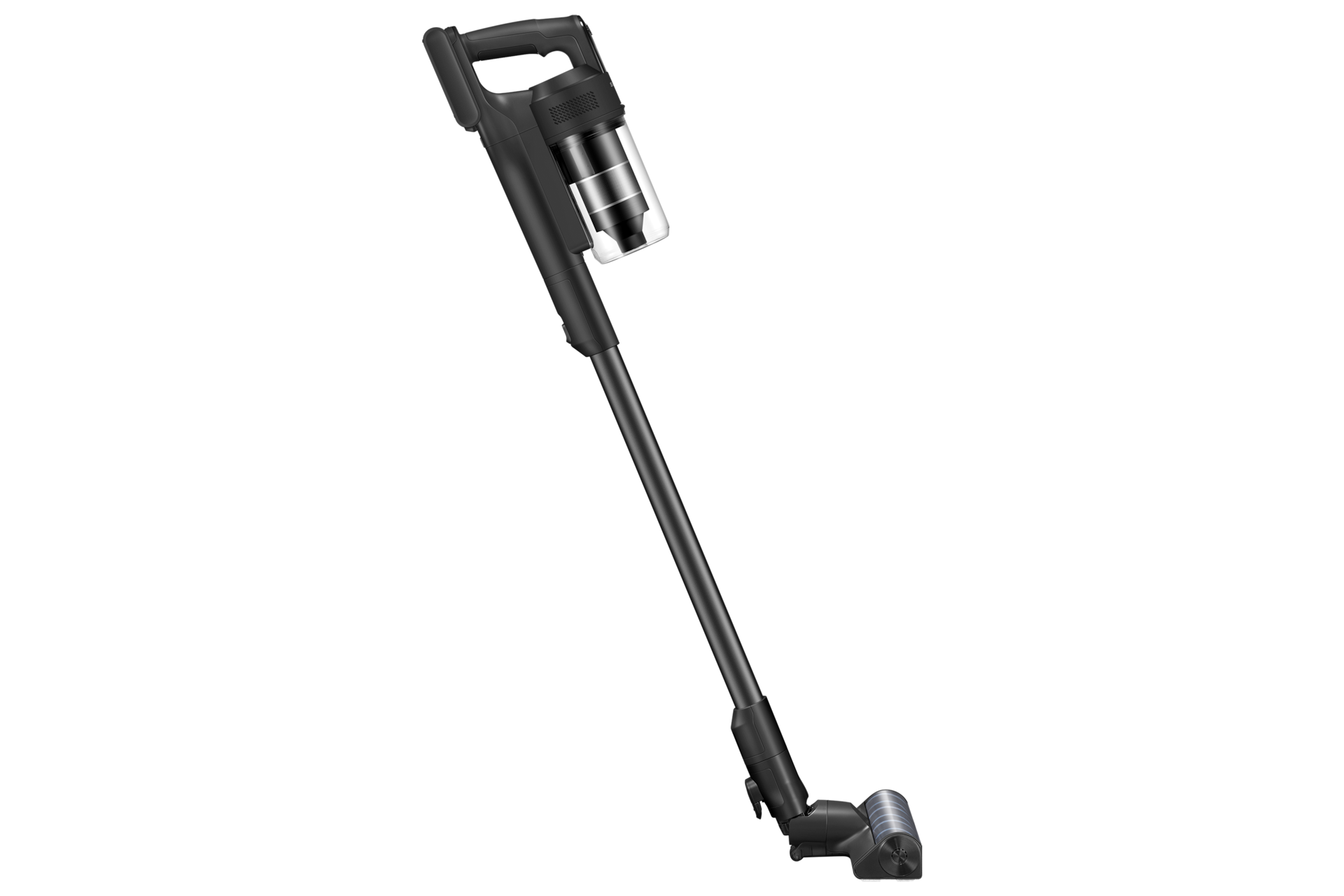 제트 핏 물걸레 브러시 패키지 (새틴 블랙) 뒤로 눕혀진 왼쪽 측면