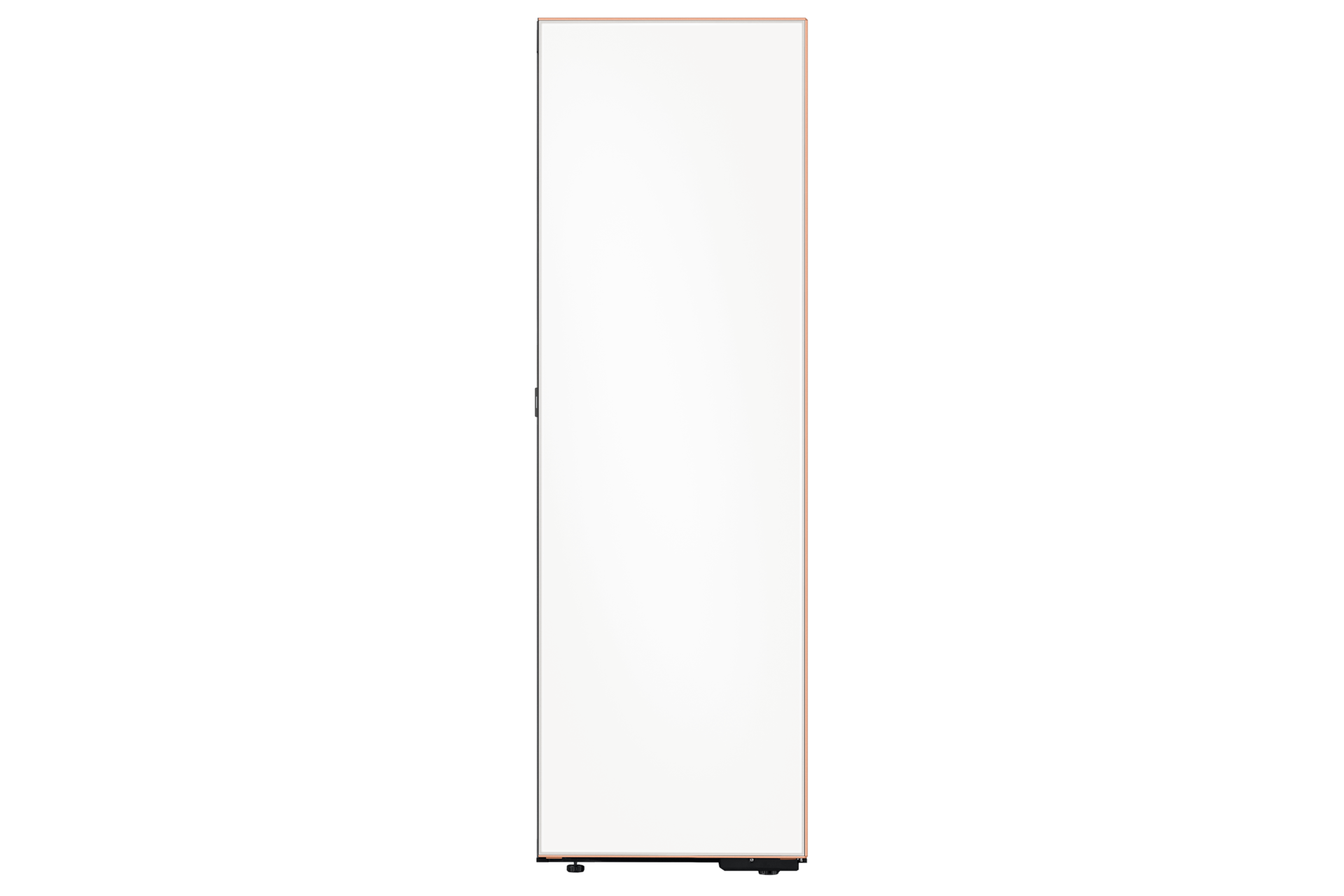 Infinite AI 정수기 냉장고 1도어 키친핏 386L+수납존 새틴 화이트 정면