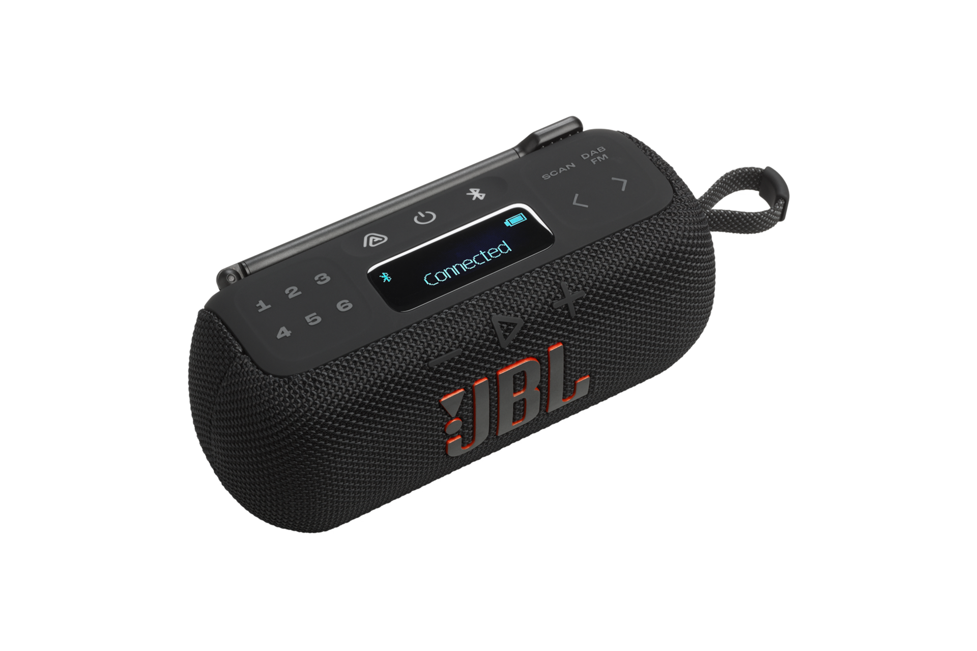 JBL TUNER 3 라디오 겸용 블루투스 스피커 블랙 좌측 45도 측면 2