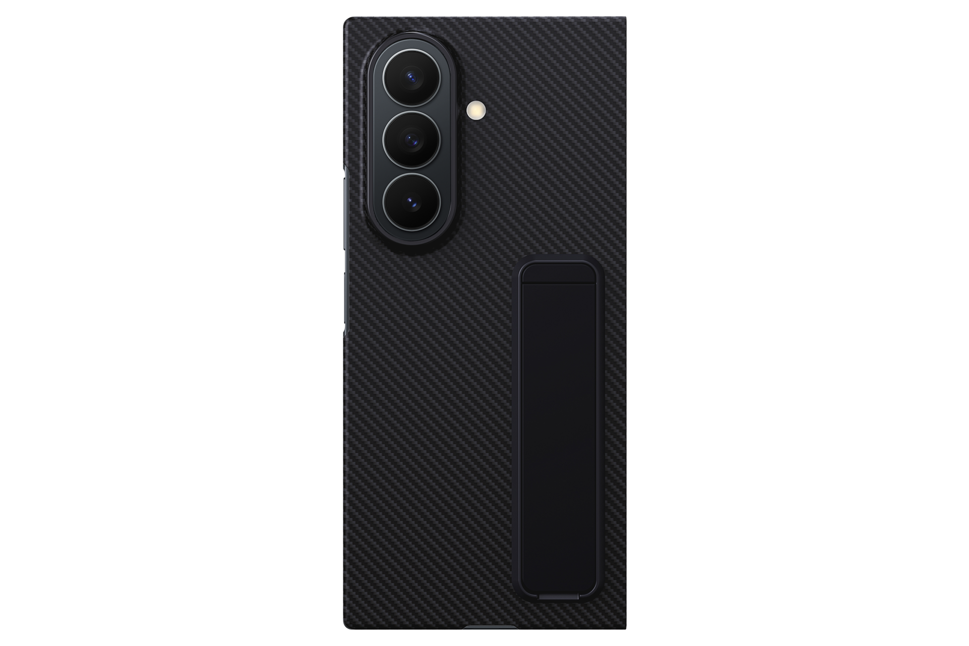 갤럭시 Z 트라이폴드 카본 스탠딩 케이스 (블랙) 후면 이미지