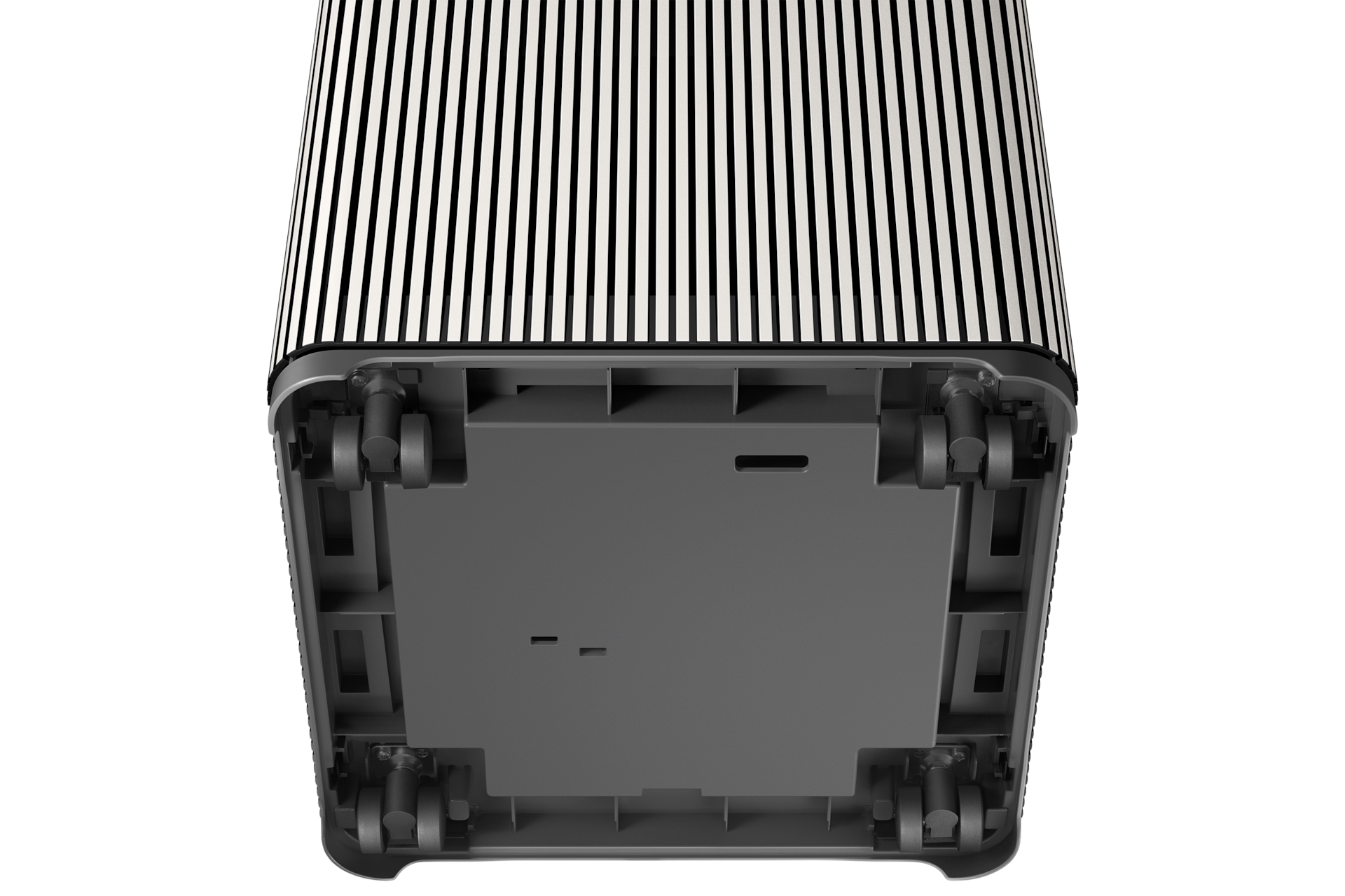 Infinite AI 공기청정기 (100㎡, 리유저블 필터) 에센셜 베이지 하단 이동바퀴 확대