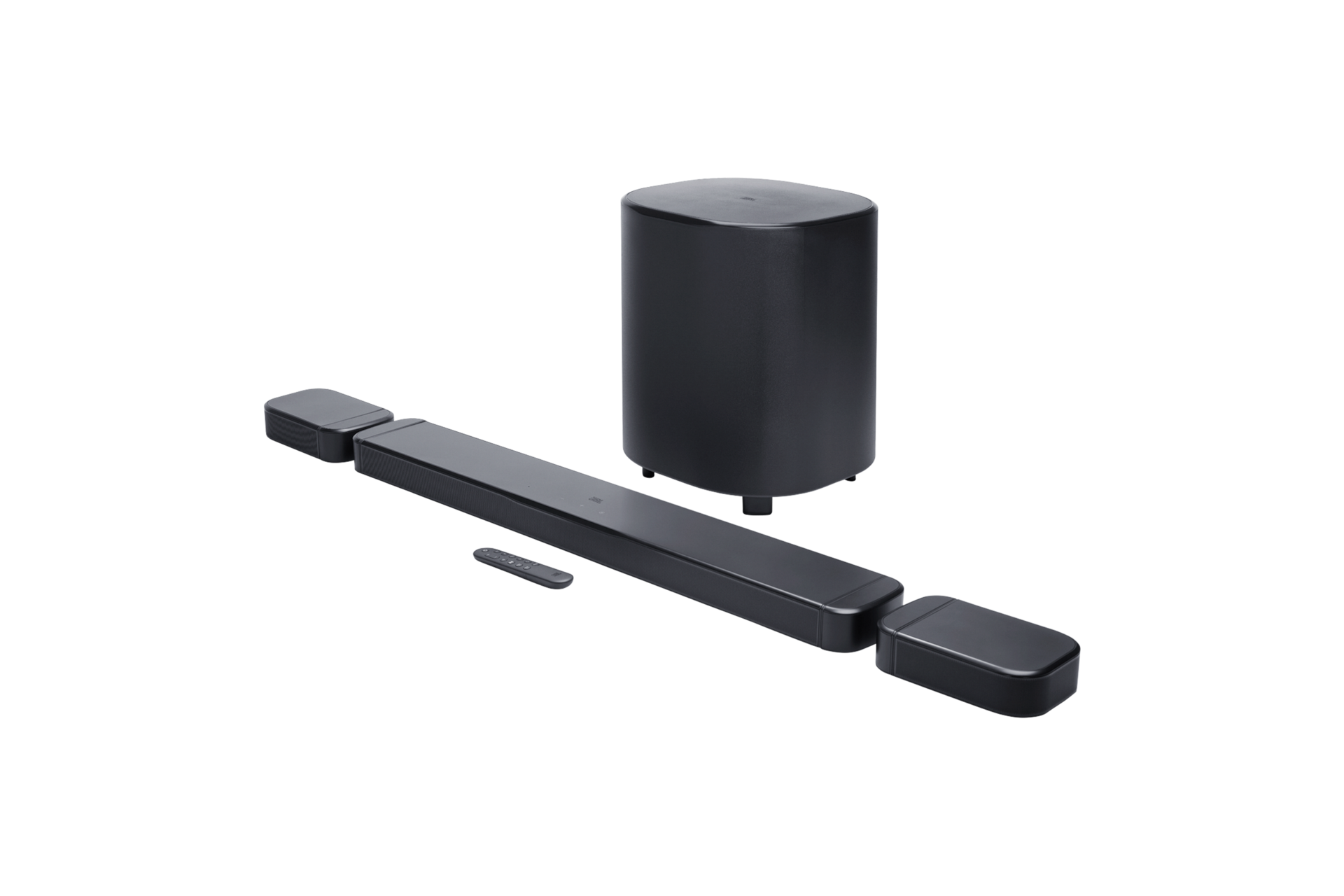 JBL BAR 800 MK2 분리형 사운드바 + 서브 우퍼 + 리모컨 우측 45도 측면 컷