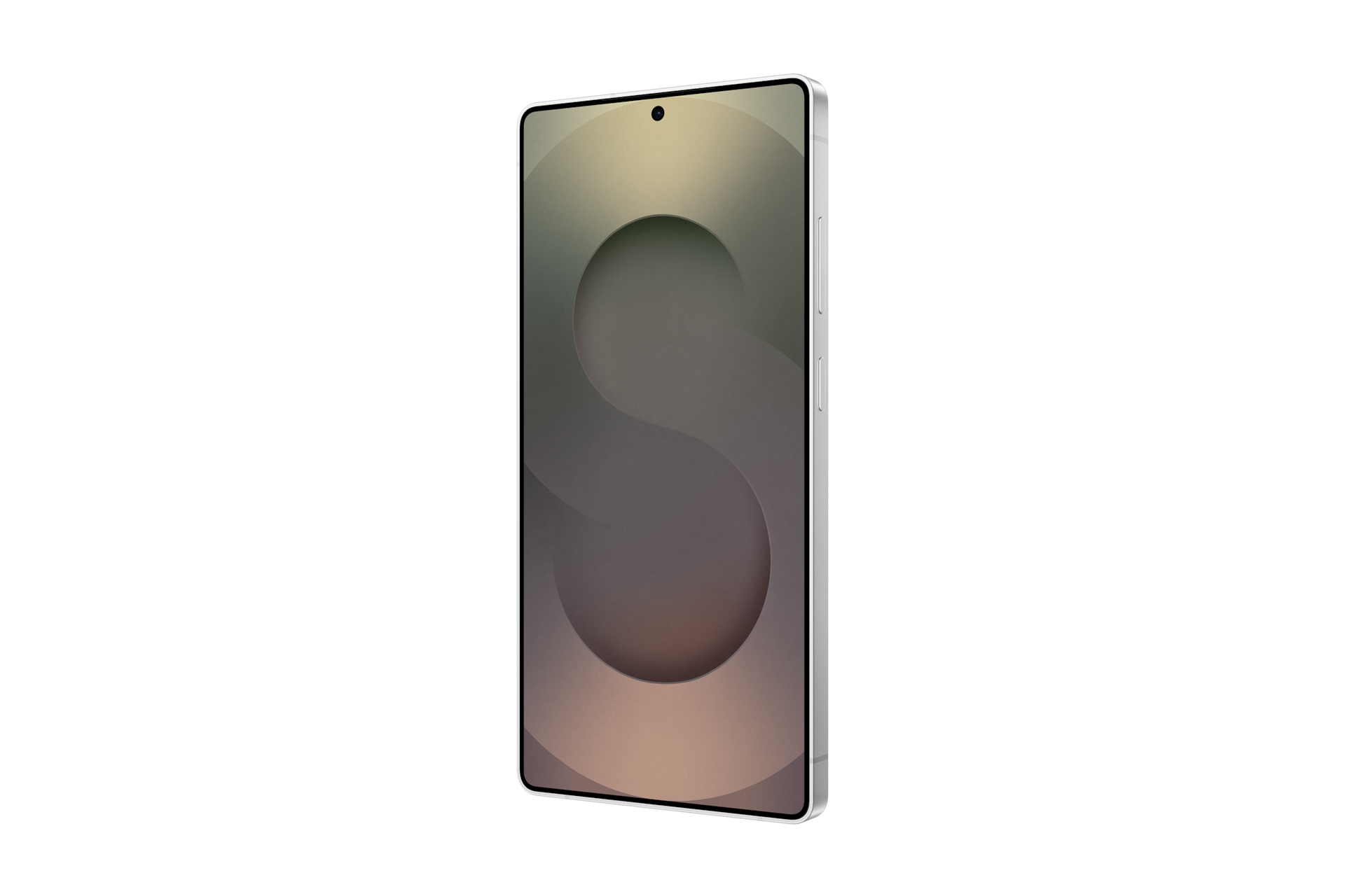 갤럭시 Z 폴드6 인증중고폰 자급제 티타늄 화이트실버 카메라 홀이 보이는 뒷면 좌측 45도 