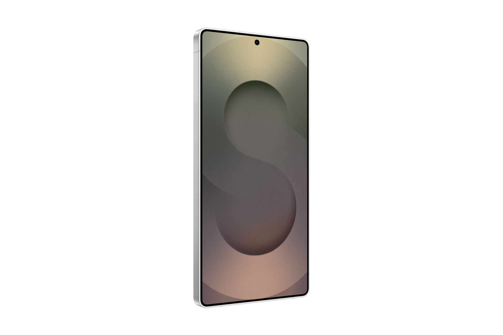 갤럭시 Z 폴드6 인증중고폰 자급제 티타늄 화이트실버 디스플레이가 보이는 정면 좌측 45도 