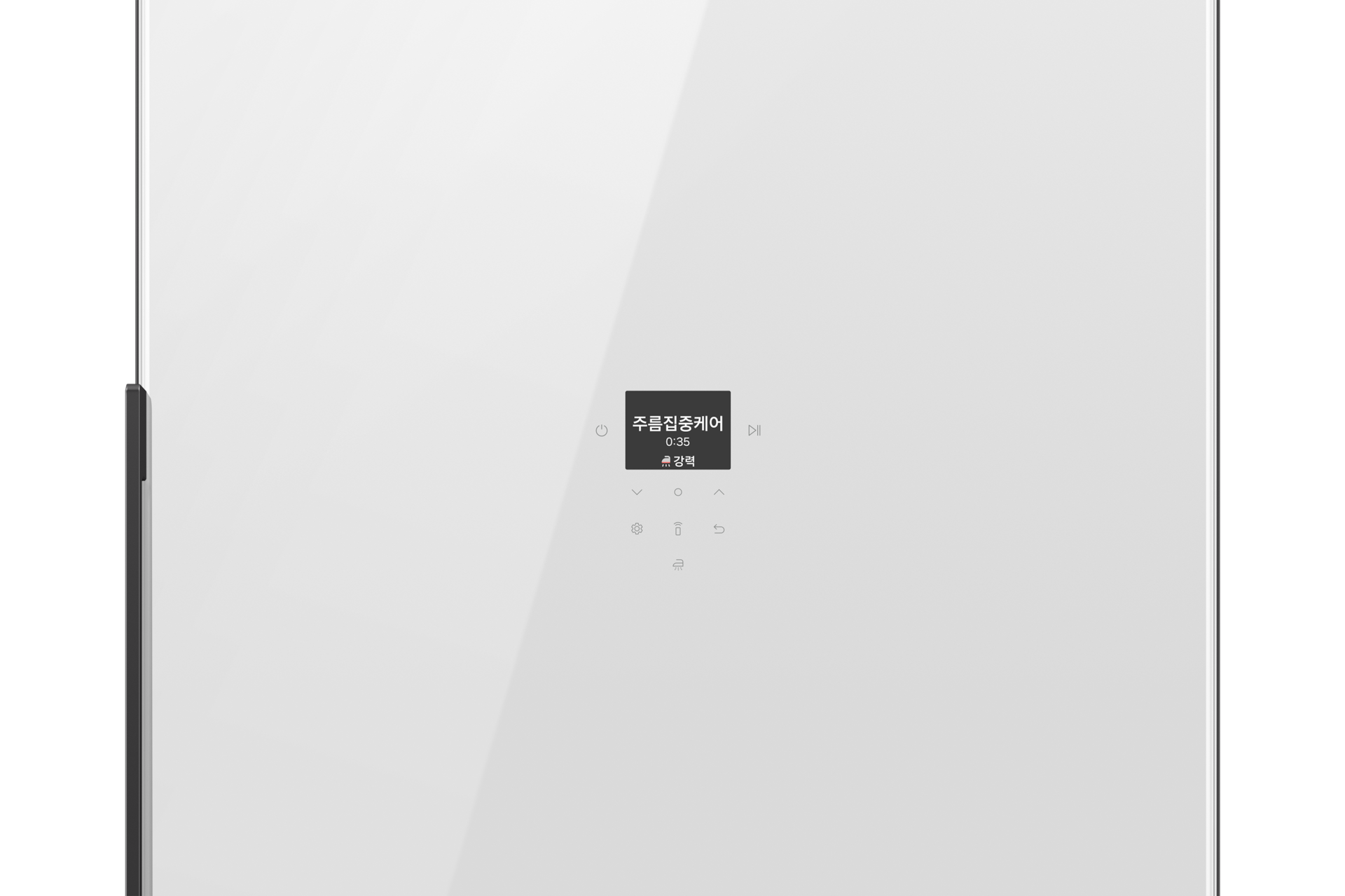 Bespoke AI 에어드레서 대용량 5~9벌 클린화이트 LCD창 확대