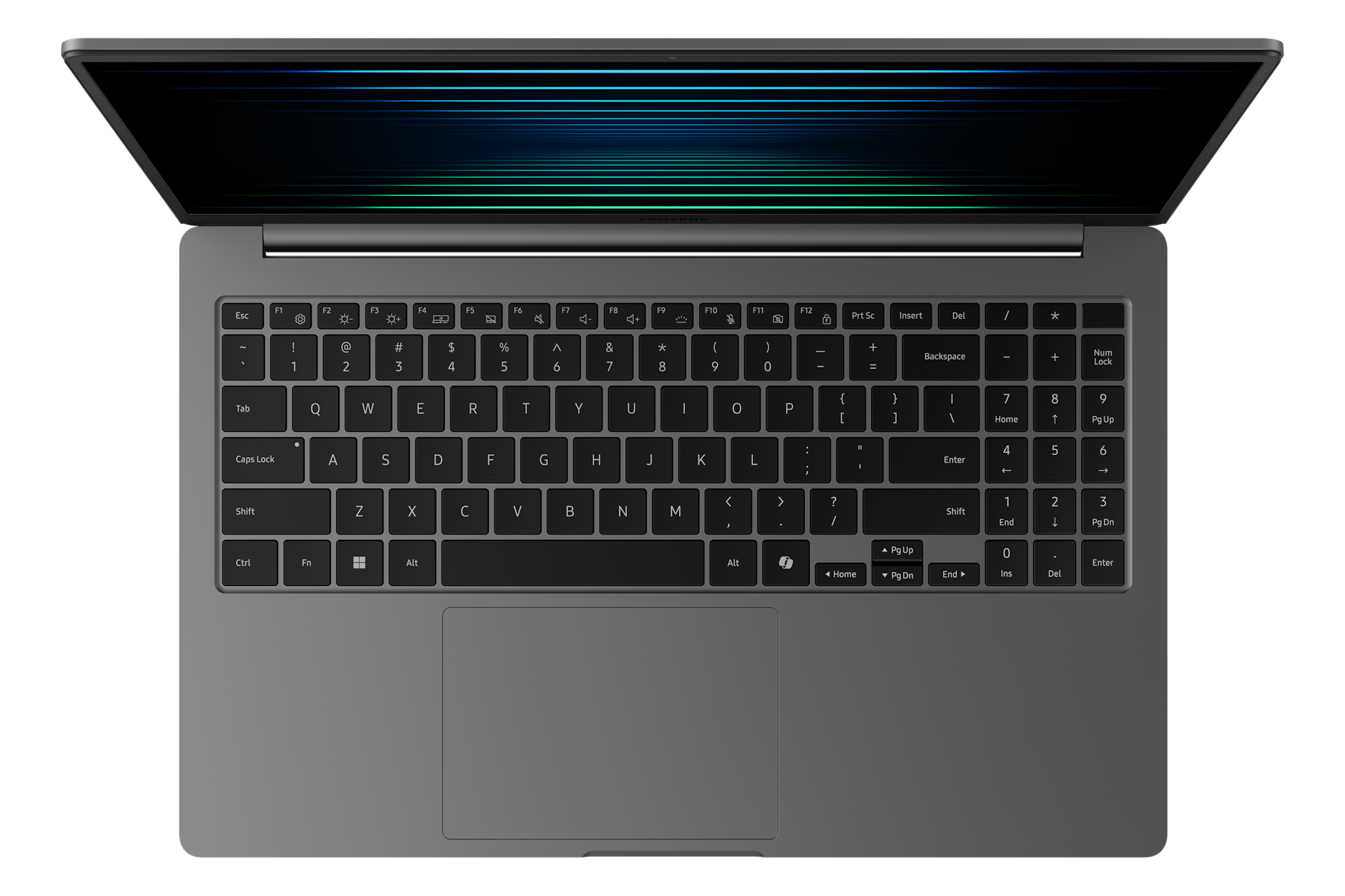 갤럭시 북5 (39.6cm) Core™ Ultra 5 / 256GB NVMe SSD 오픈 상태 탑뷰