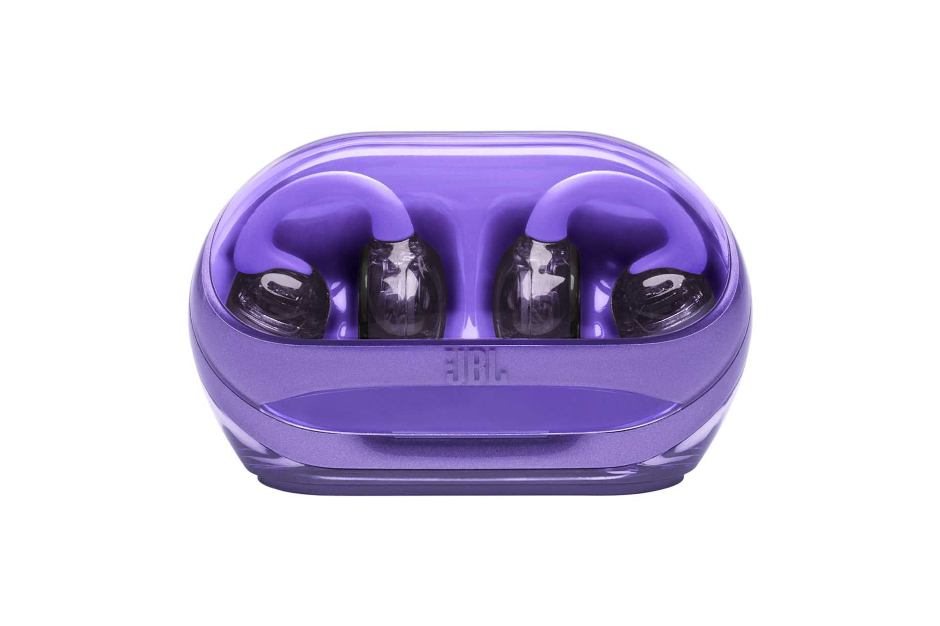 JBL SOUNDGEAR CLIPS 오픈 이어 블루투스 이어폰 퍼플 정면