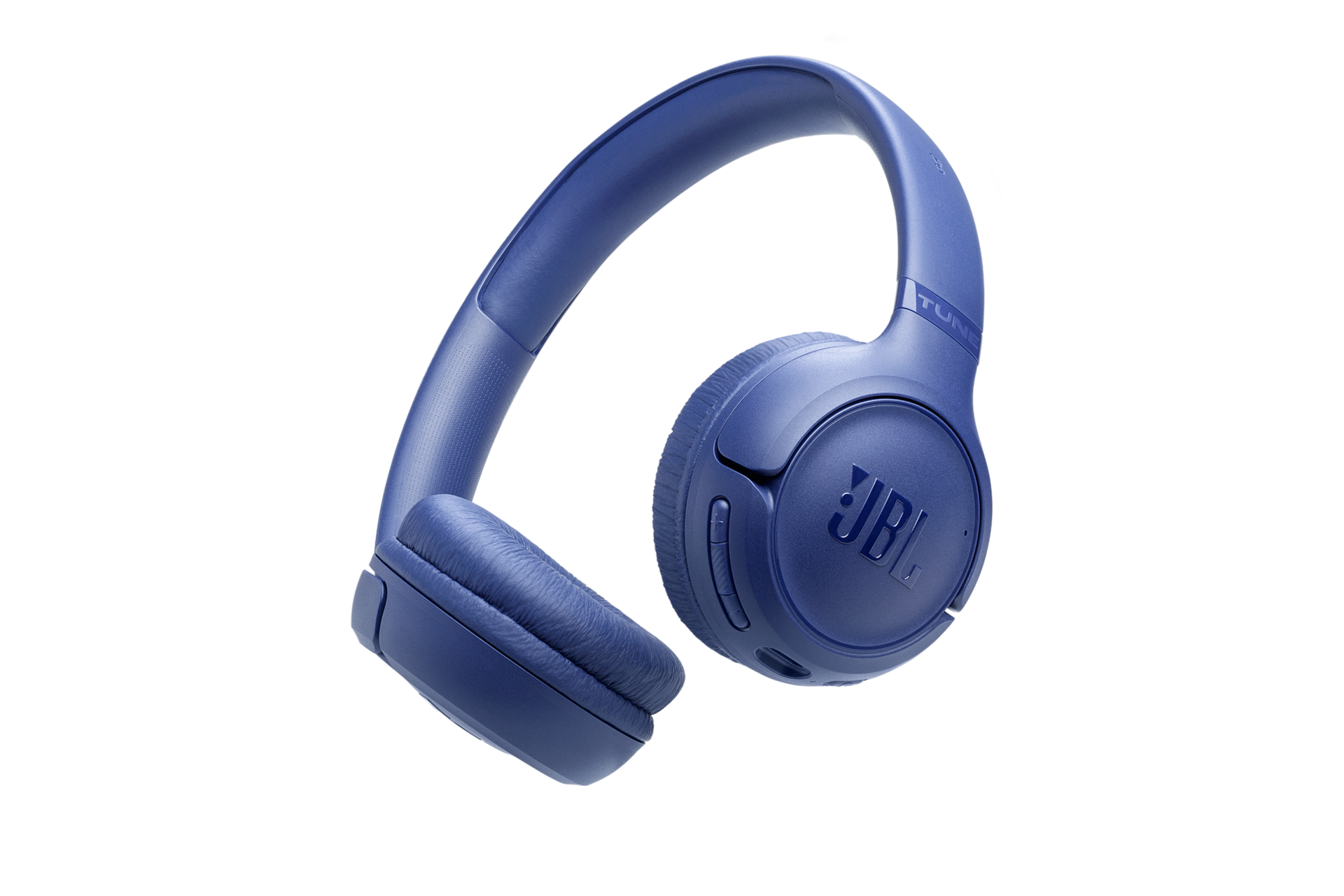 JBL TUNE 530BT 무선 온이어 헤드폰 블루 우측 45도 측면