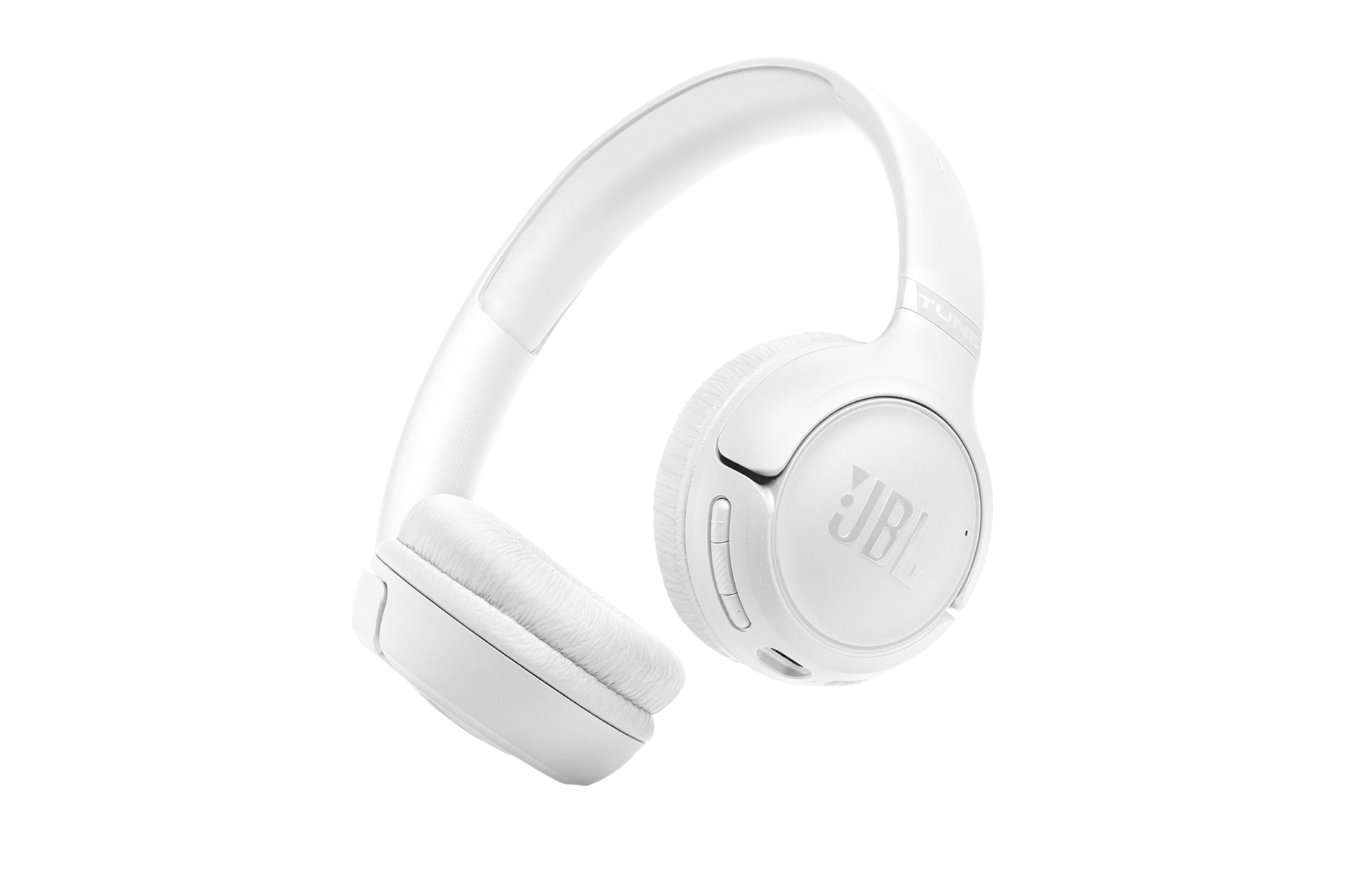 JBL TUNE 530BT 무선 온이어 헤드폰 화이트 우측 45도 측면