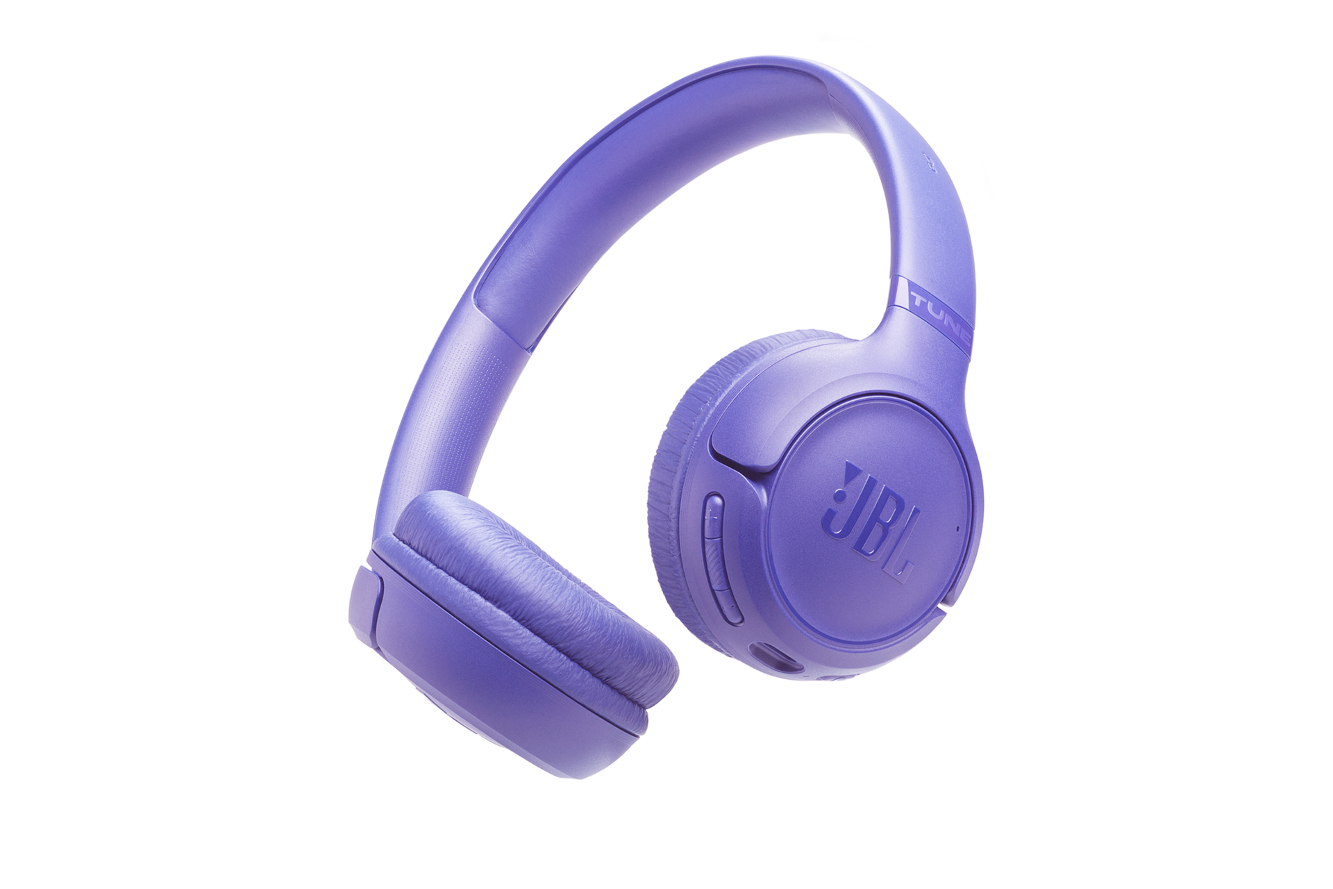 JBL TUNE 530BT 무선 온이어 헤드폰 라벤더 우측 45도 측면