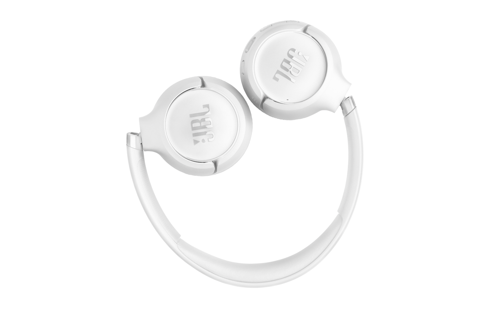 JBL TUNE 530BT 무선 온이어 헤드폰 화이트 이어컵이 접힌 모습 1