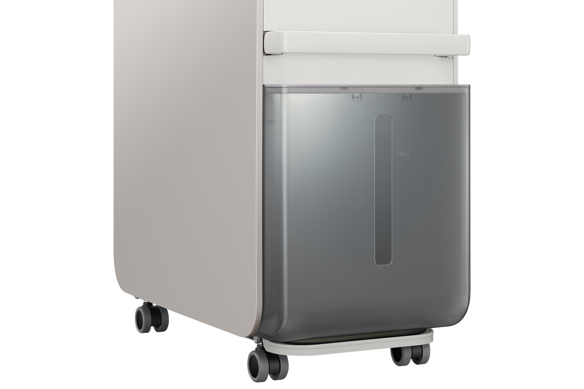 인버터 제습기 18L 어스 브라운 물통 라이팅 부분 확대