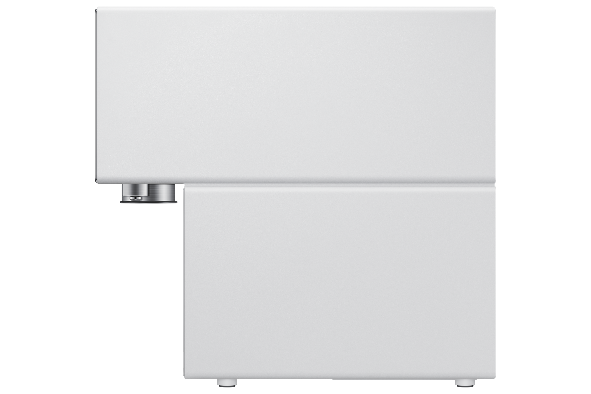 Bespoke AI 얼음정수기 (냉/온/정수) 새틴 그레이지 우측면