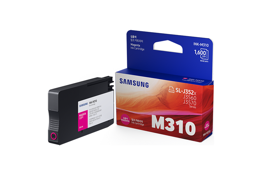 잉크젯프린터 잉크 1,600매 마젠타 제품과 박스이미지