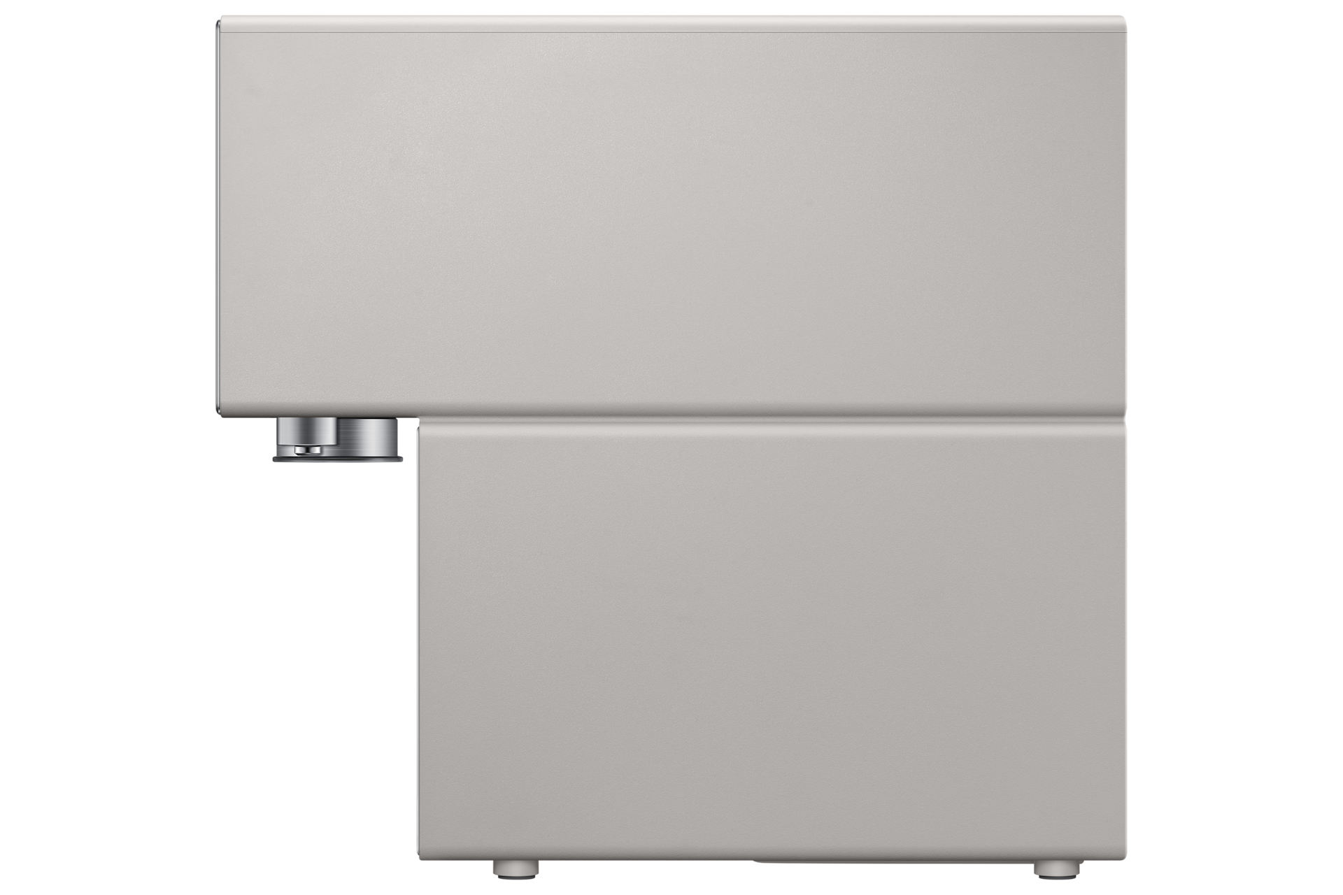 Bespoke AI 얼음정수기 (냉/온/정수) 새틴 베이지 우측면