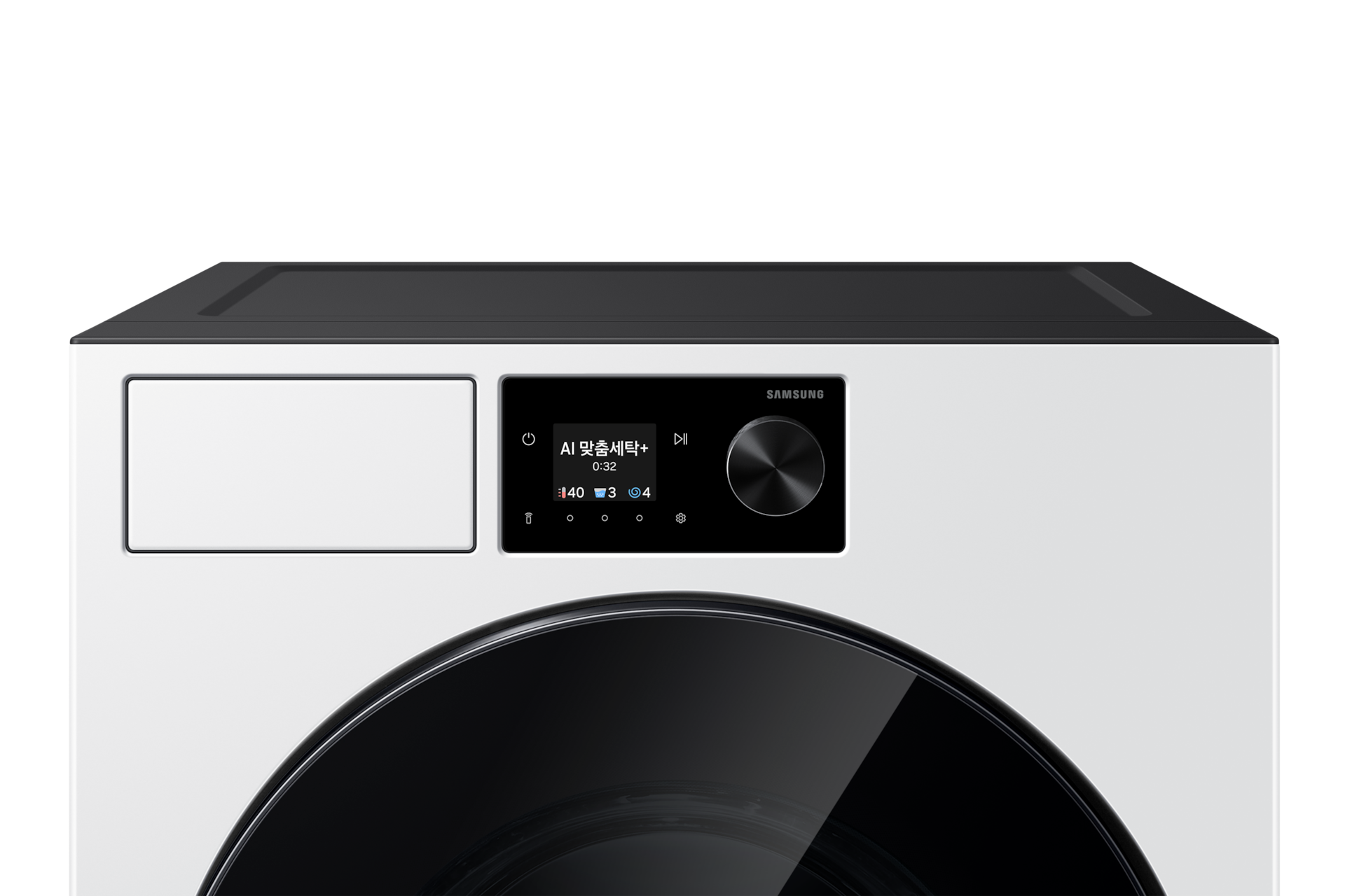 Bespoke AI 세탁기 21kg (71.1mm LCD) 화이트 상단확대