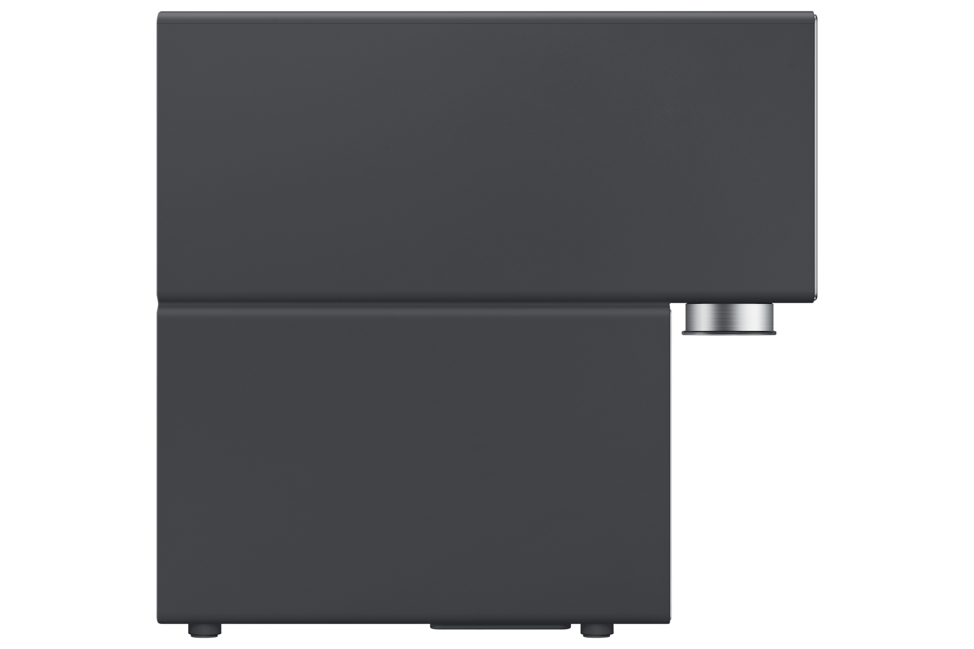 Bespoke AI 얼음정수기 (냉/온/정수) 솝스톤 차콜 좌측면