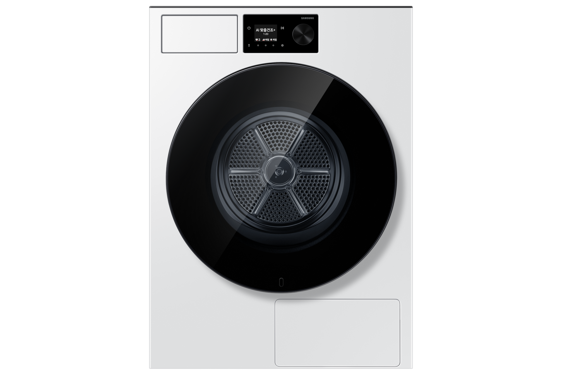 Bespoke AI 건조기 22kg (71.1mm LCD) 화이트 정면