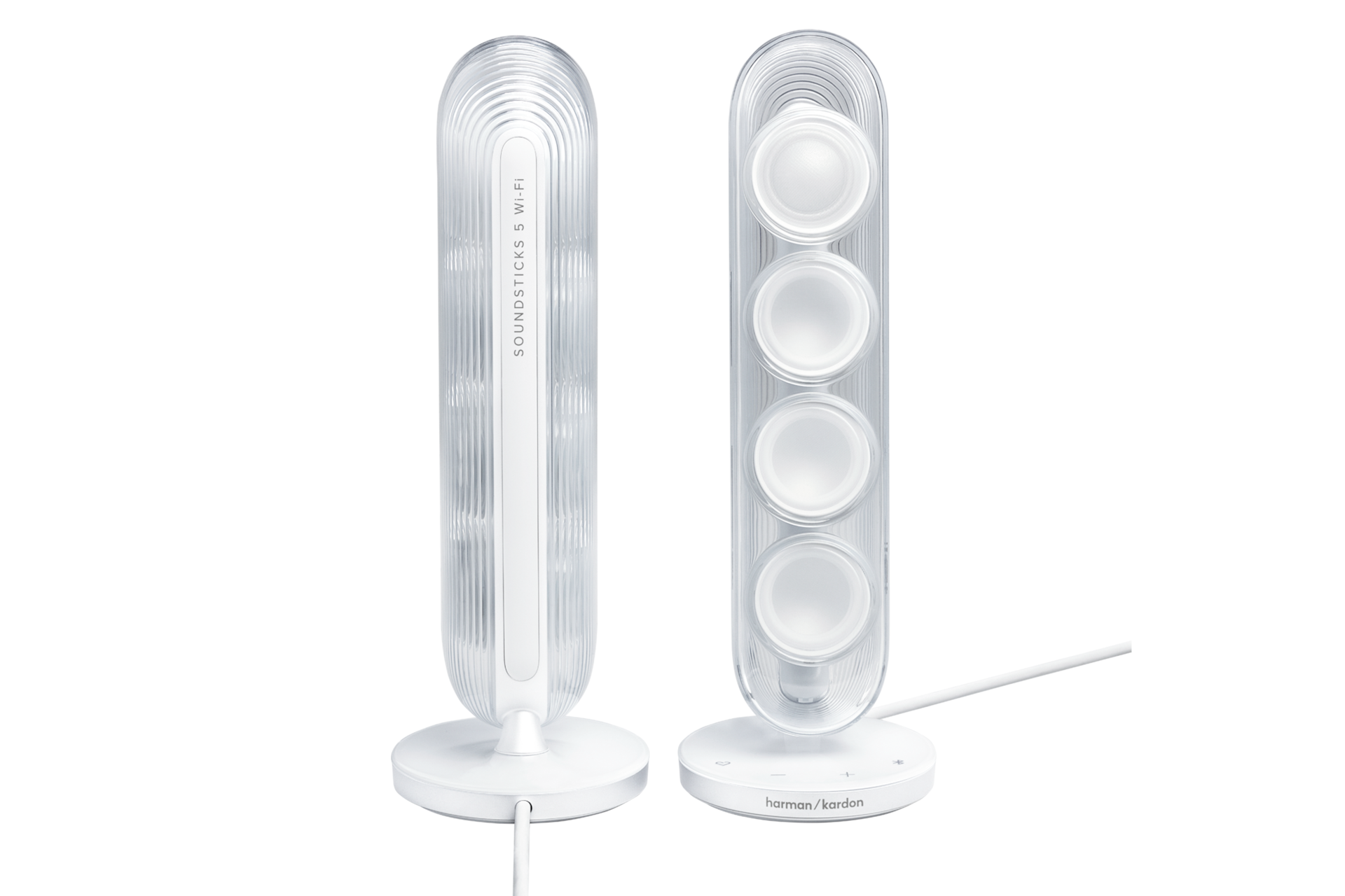 하만카돈 SOUND STICKS 5 블루투스/Wi-Fi 스피커 화이트 사운드 스틱 페어 컷