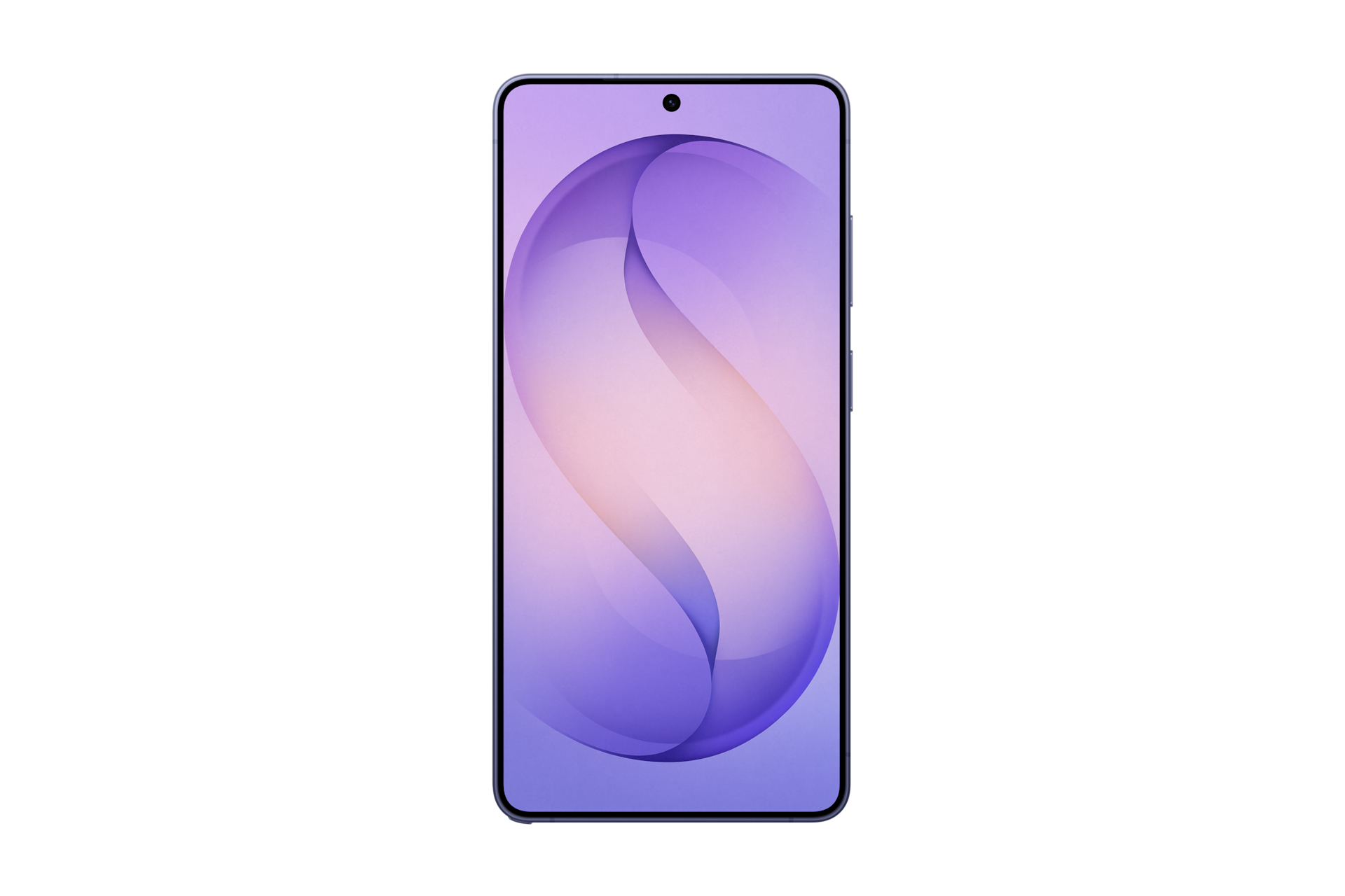 갤럭시 S26 울트라 자급제 코발트 바이올렛 디스플레이가 보이는 정면 