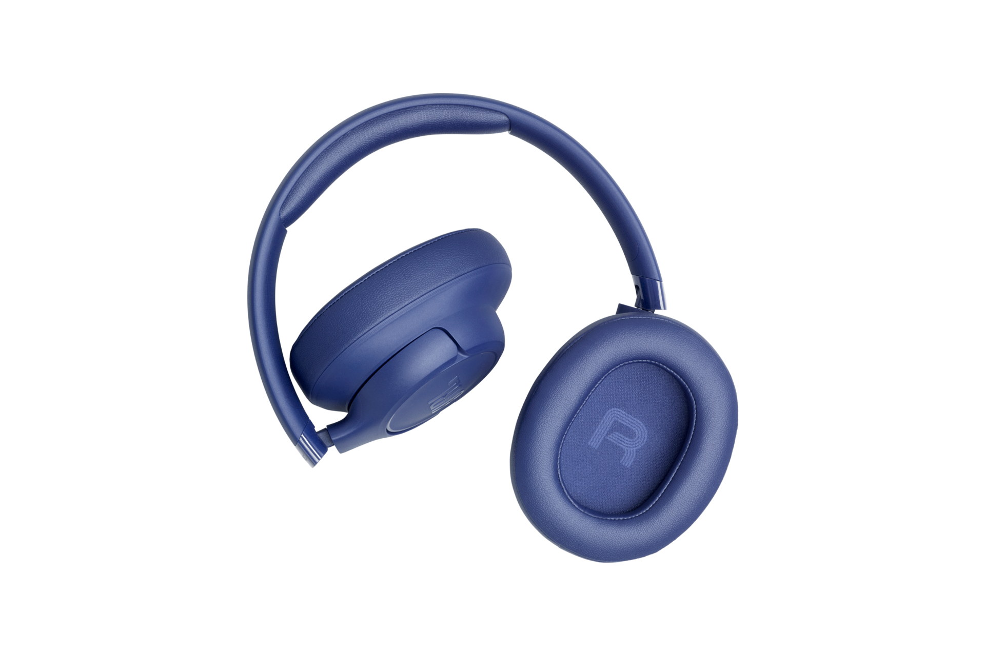 JBL TUNE 730BT 무선 오버이어 헤드폰 블루 이어컵이 접힌 모습 3