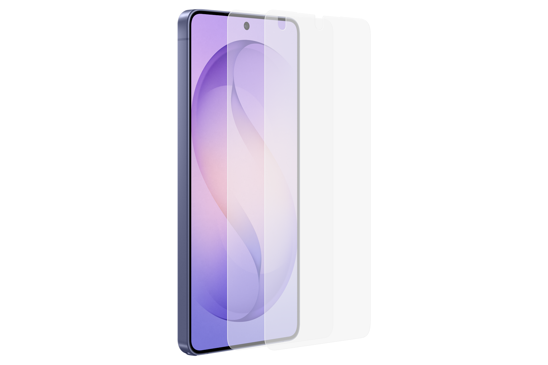 갤럭시 S26 울트라 AR 필름 (투명) 기기에 필름이 근접헤 있는 이미지