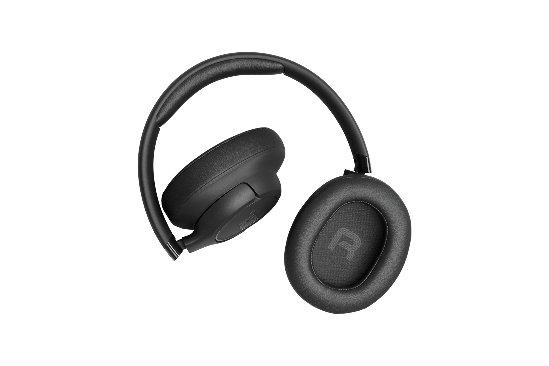 JBL TUNE 730BT 무선 오버이어 헤드폰 블랙 이어컵이 접힌 모습 3