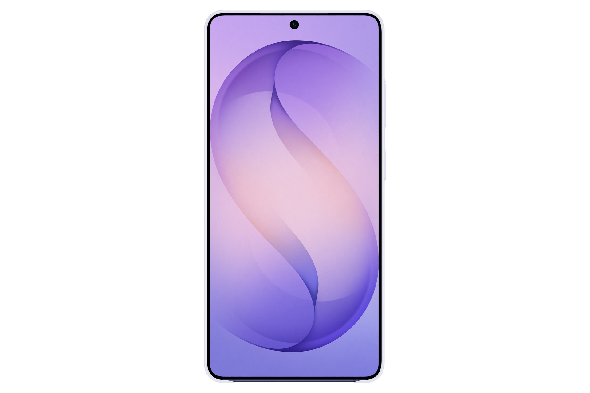 갤럭시 S26 울트라 슬림 마그넷 케이스 (라이트 바이올렛) 기기가 장착된 정면 이미지