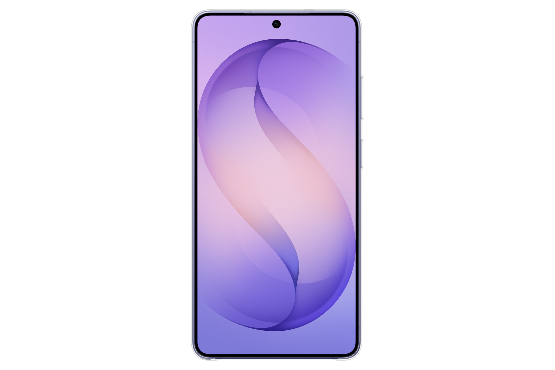 갤럭시 S26 울트라 클리어 마그넷 케이스 (투명) 기기가 장착된 정면 이미지