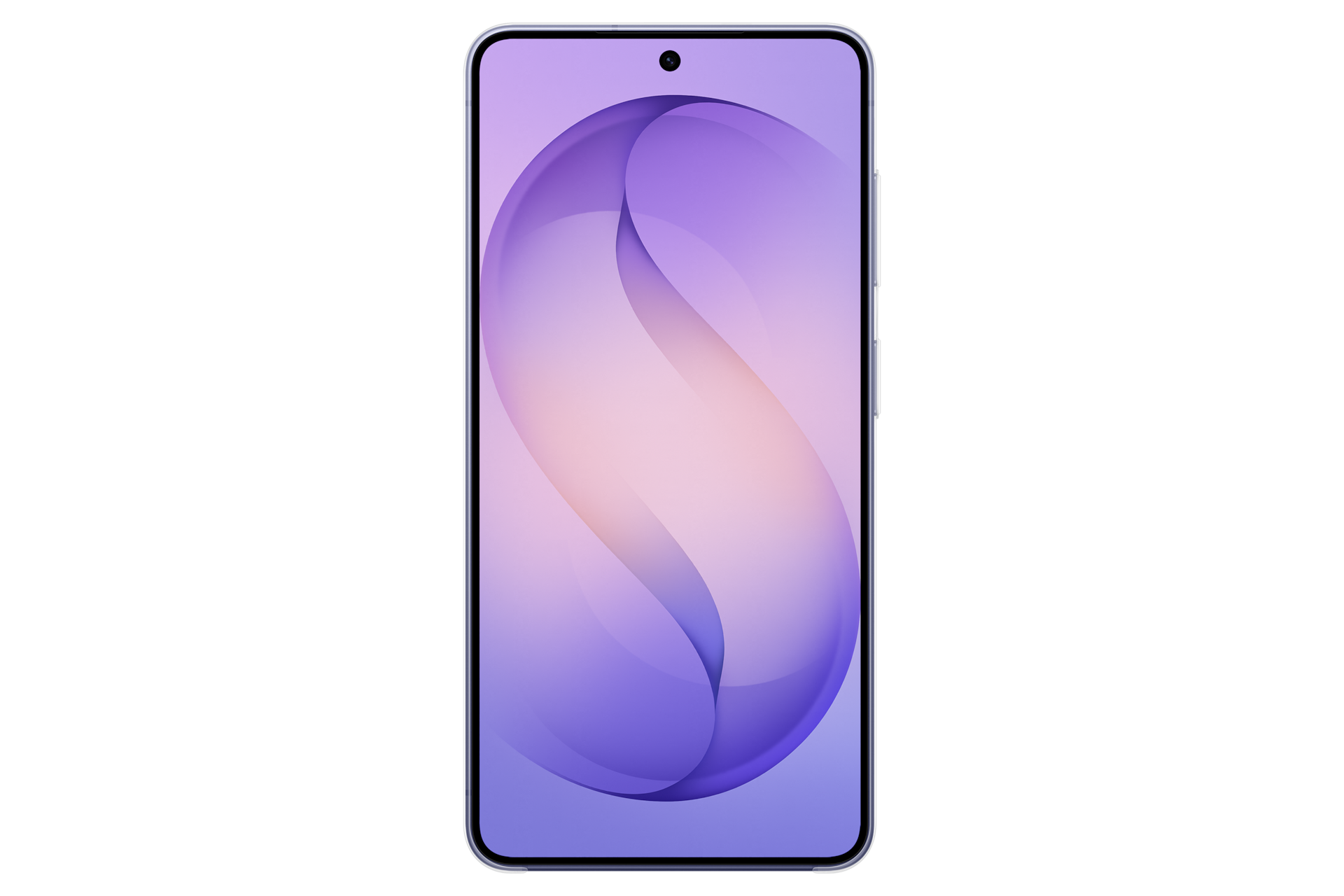 갤럭시 S26 클리어 마그넷 케이스 (투명) 기기가 장착된 정면 이미지