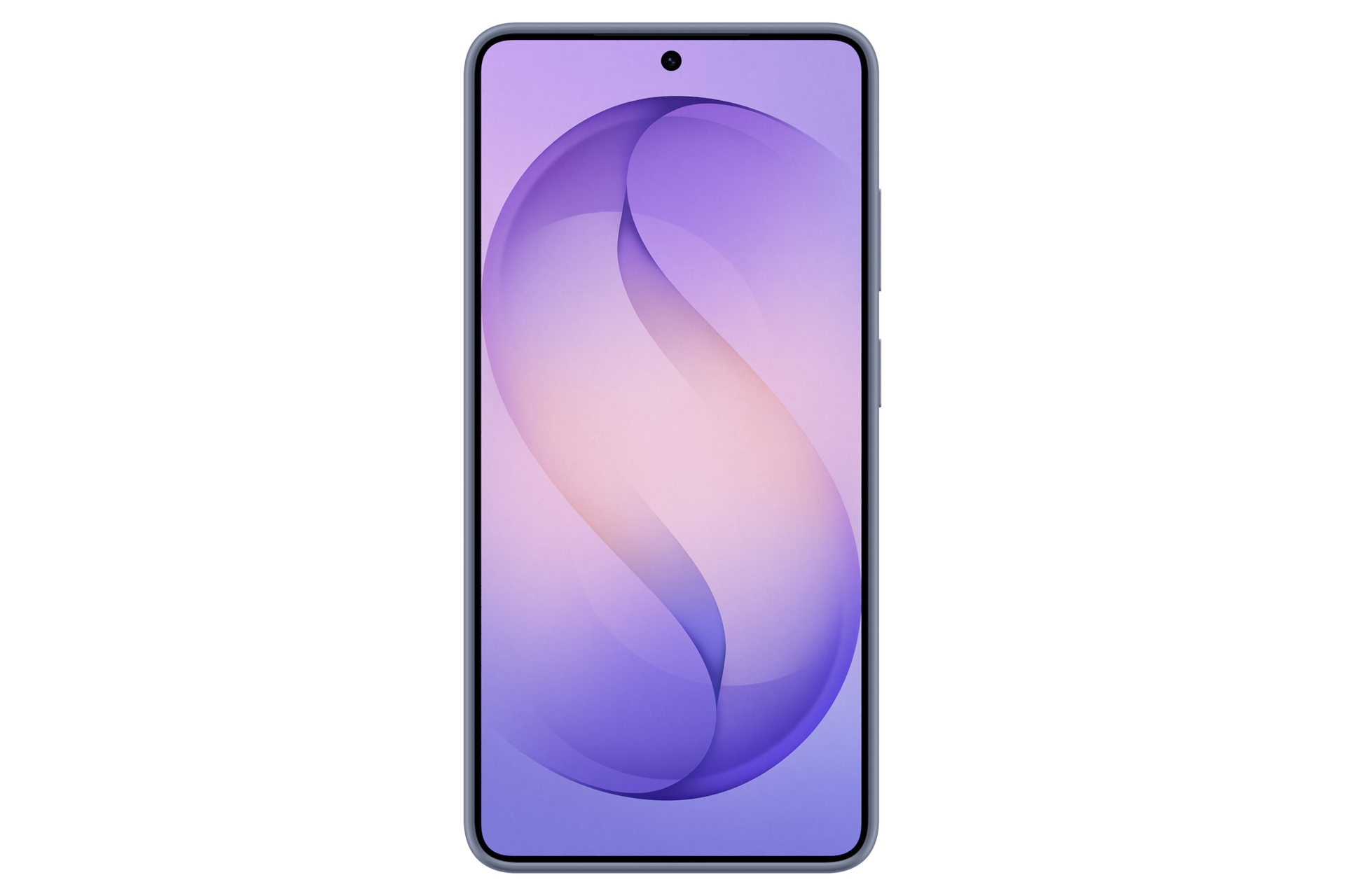 갤럭시 S26 울트라 실리콘 마그넷 케이스 (블루 바이올렛) 기기가 장착된 정면 이미지