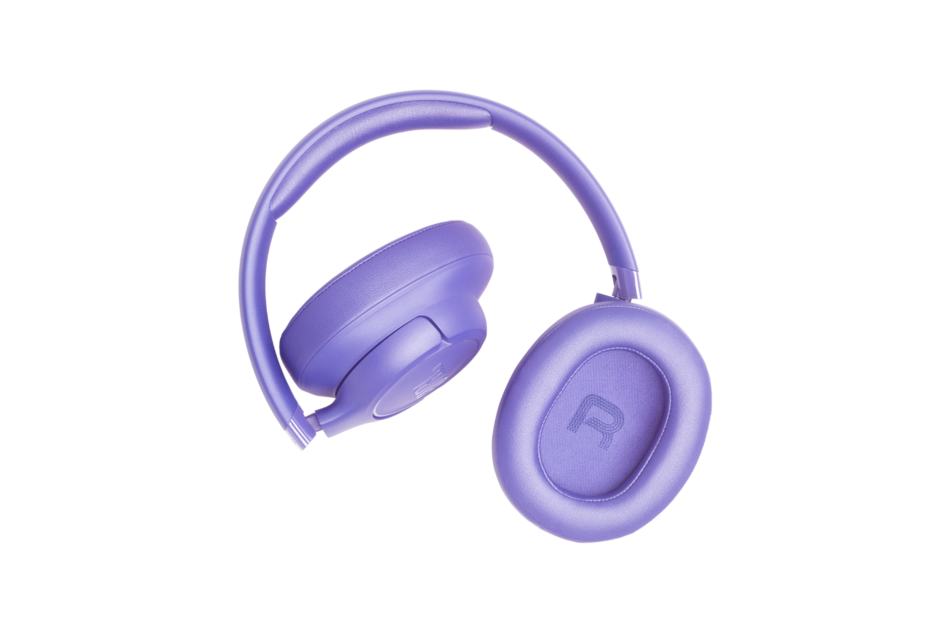 JBL TUNE 730BT 무선 오버이어 헤드폰 라벤더 이어컵이 접힌 모습 3