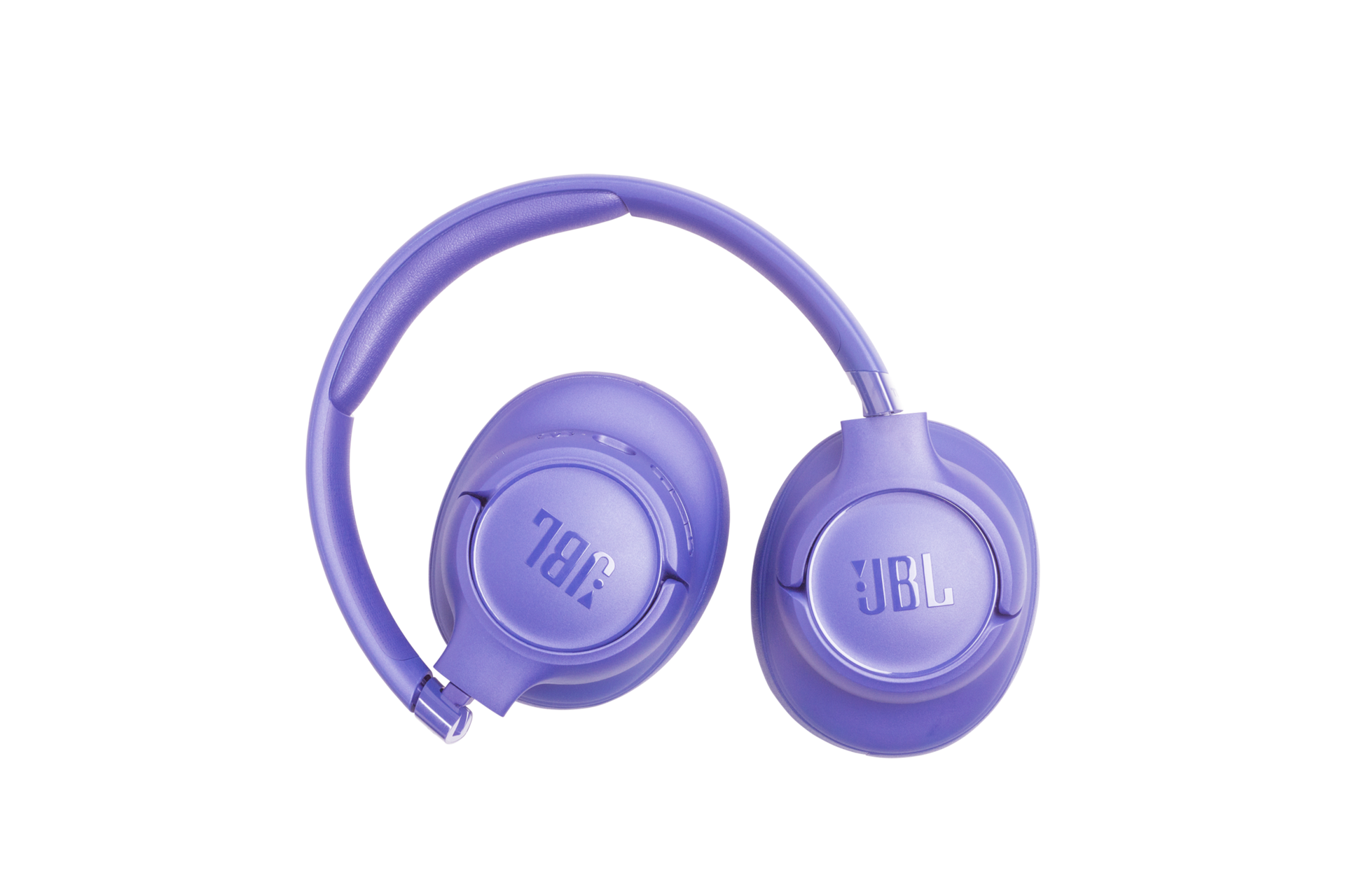 JBL TUNE 730BT 무선 오버이어 헤드폰 라벤더 이어컵이 접힌 모습 2