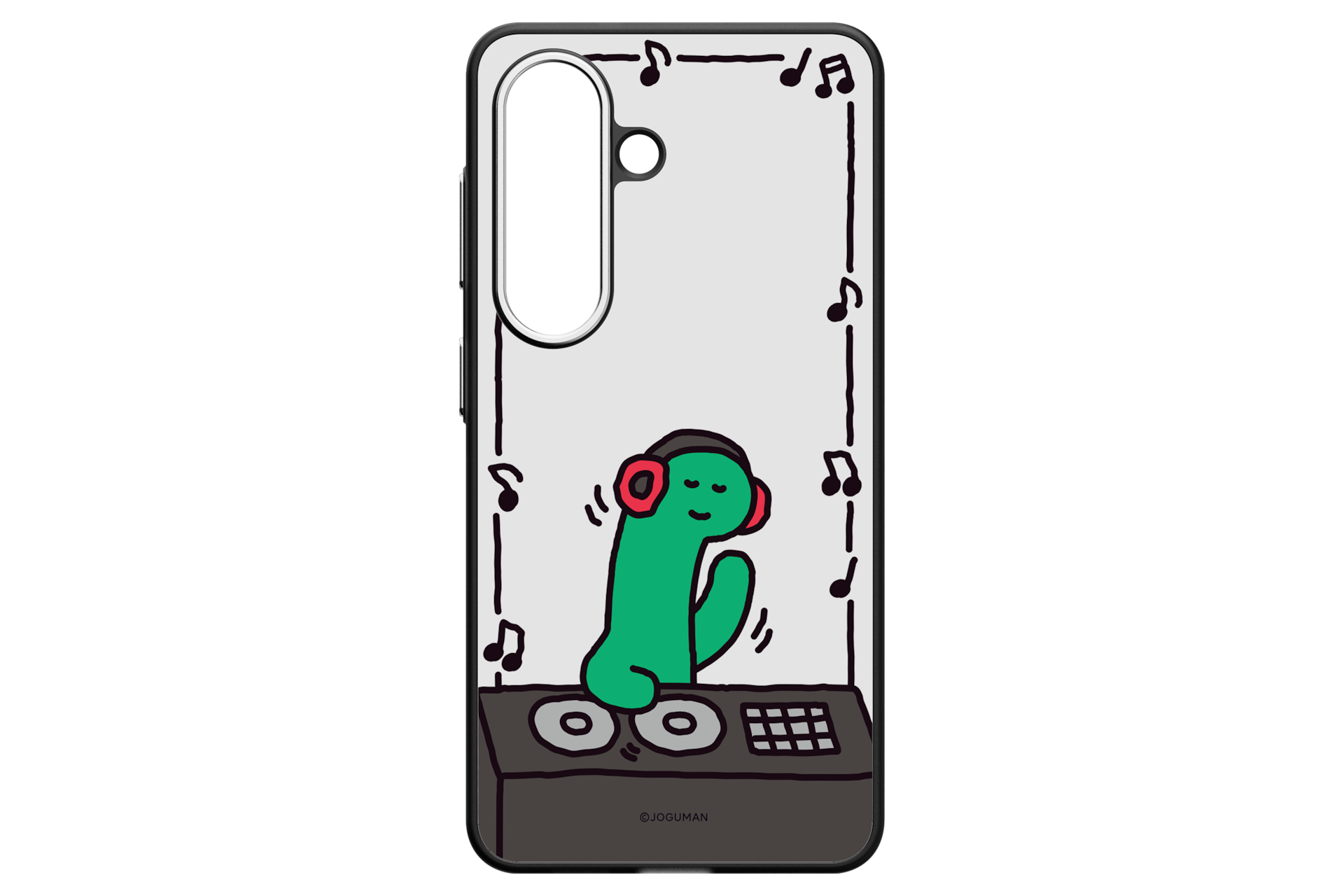 갤럭시 S26 미러 마그넷 케이스 (조구만, 플레이뮤직) (실버) 후면 이미지