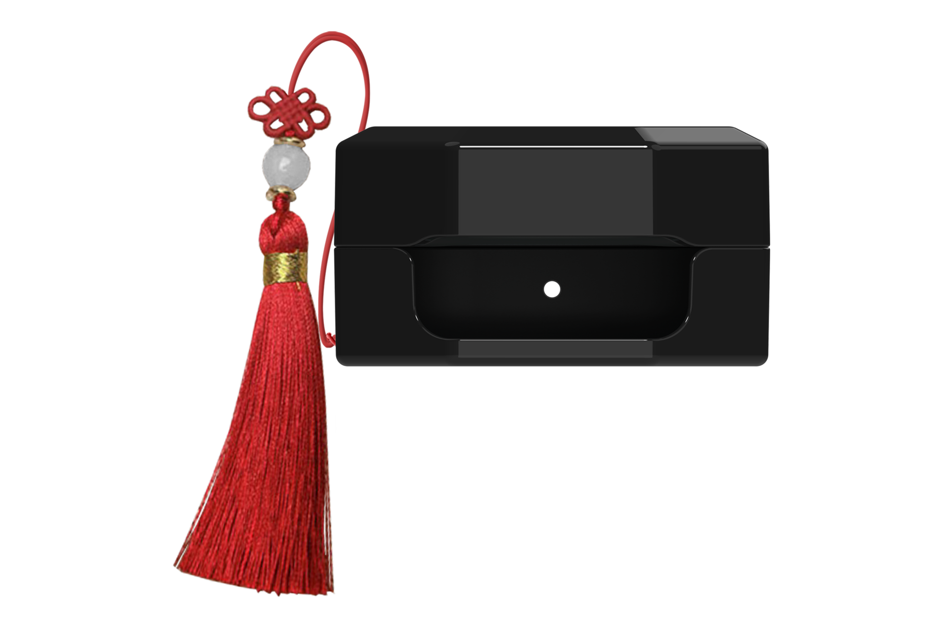 갤럭시 버즈4｜버즈4 프로 케이스 (호랑이 전통 문양) (블랙) 후면 이미지