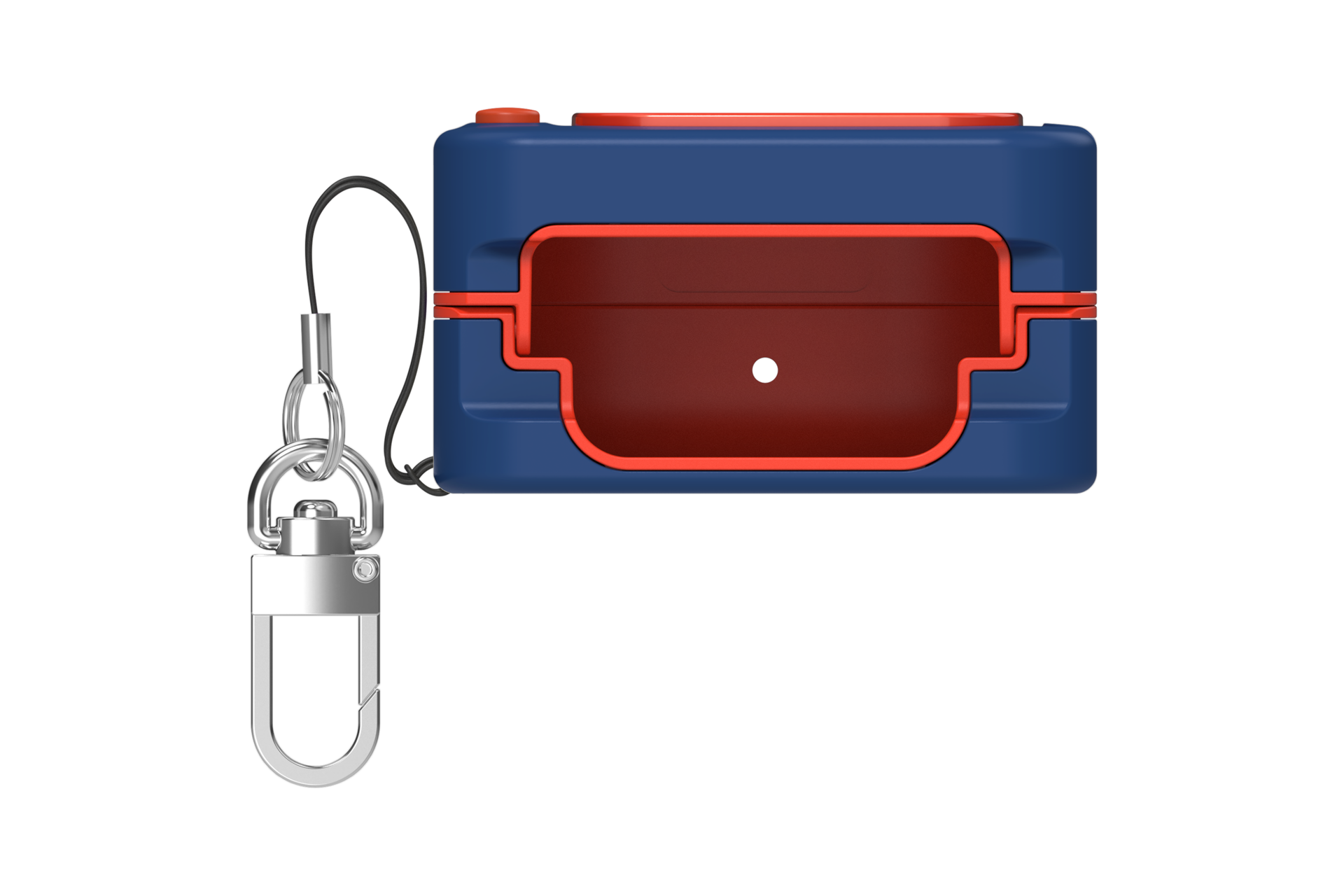 갤럭시 버즈4｜버즈4 프로 케이스 (레트로 픽셀 레벨업) (네이비) 후면 이미지