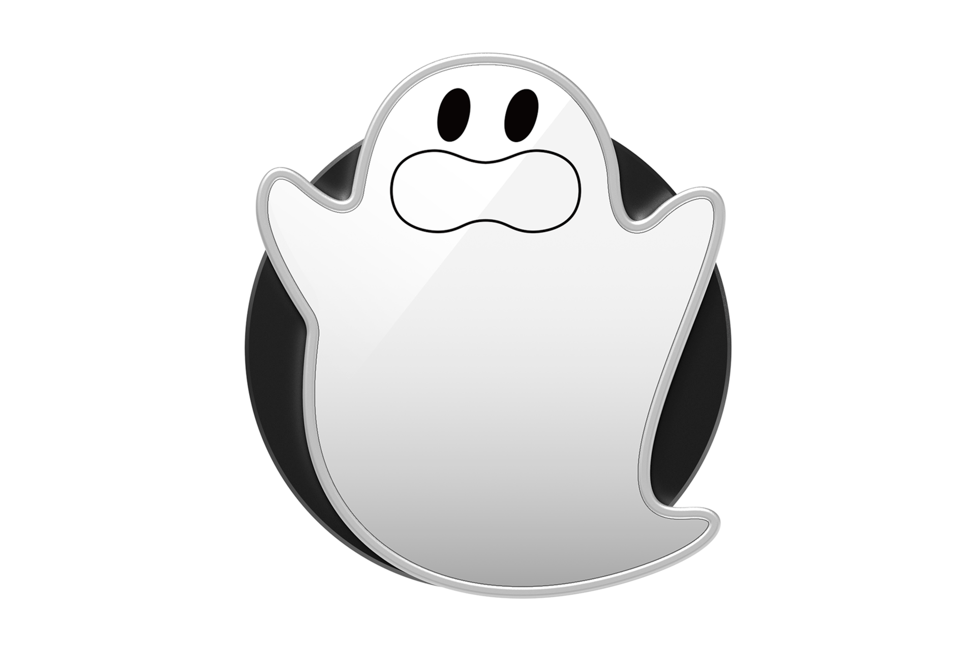 마그넷 미러 그립 스탠드 (고스트) (실버) 정면 이미지