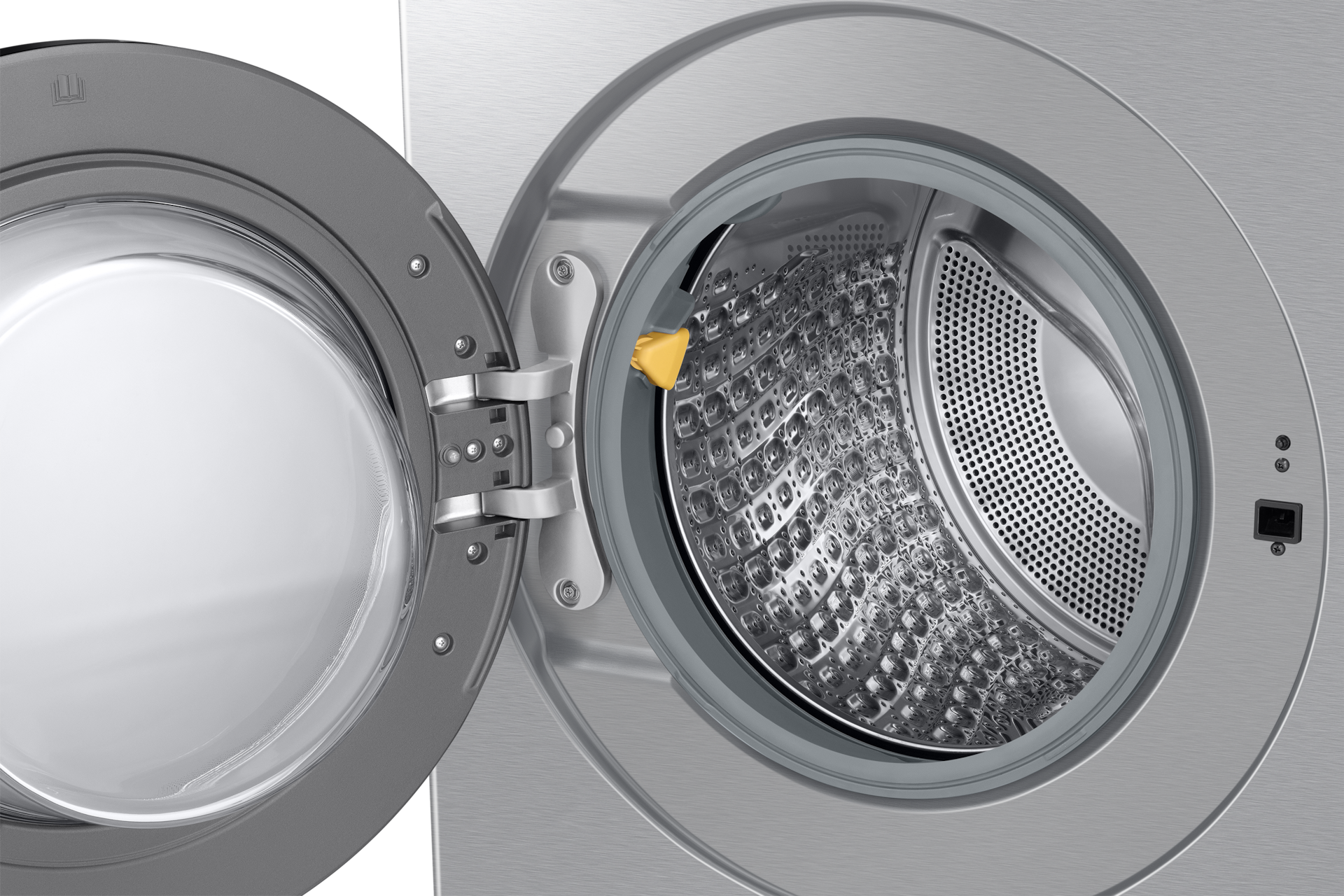 Bespoke AI 콤보 25/20kg (177.8mm LCD) 실버스틸 우측 도어열림